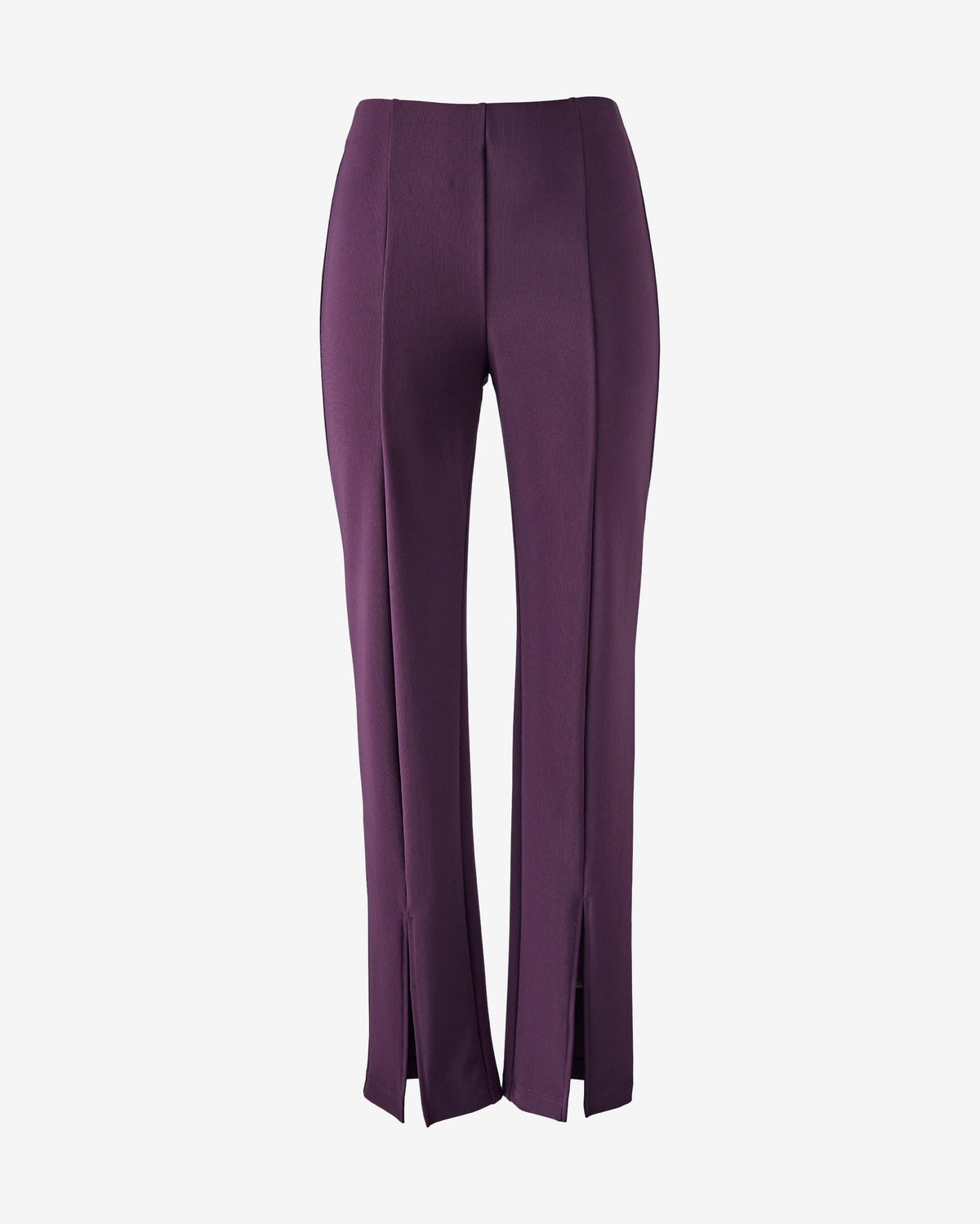 Beyond Travel High Rise Slit Front Pant Blackberry Wine