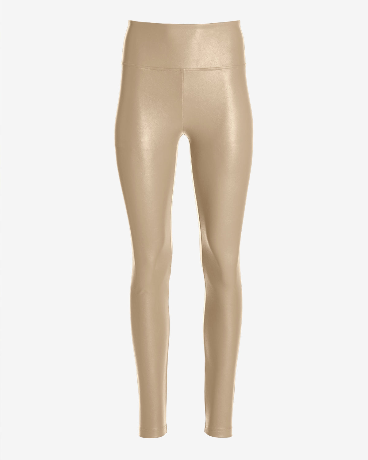 Aspen Faux Leather Pull On Legging Sand