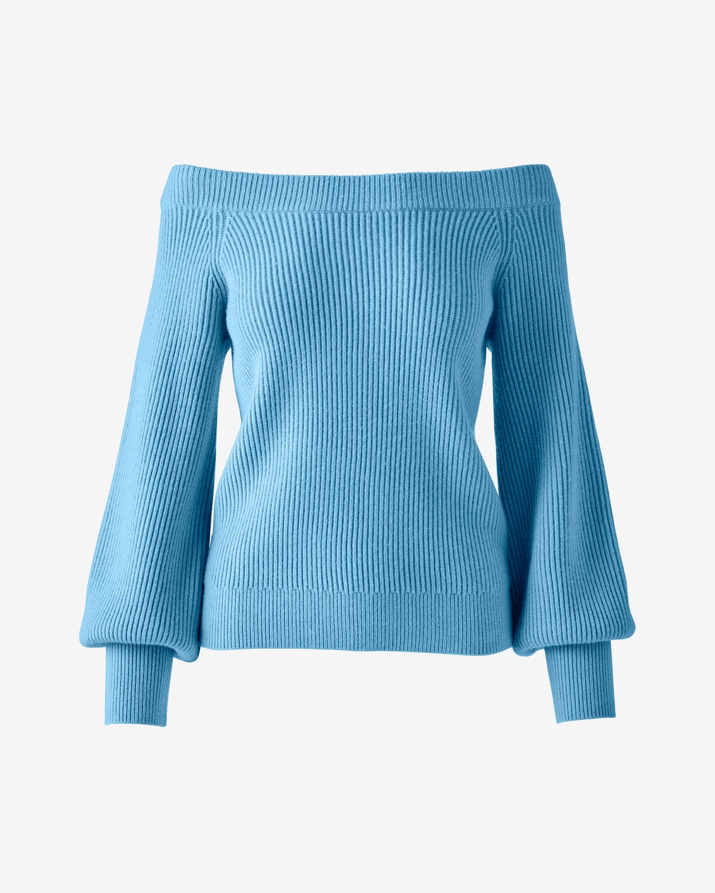 Slouchy Rib Knit Sweater Baltic Sea
