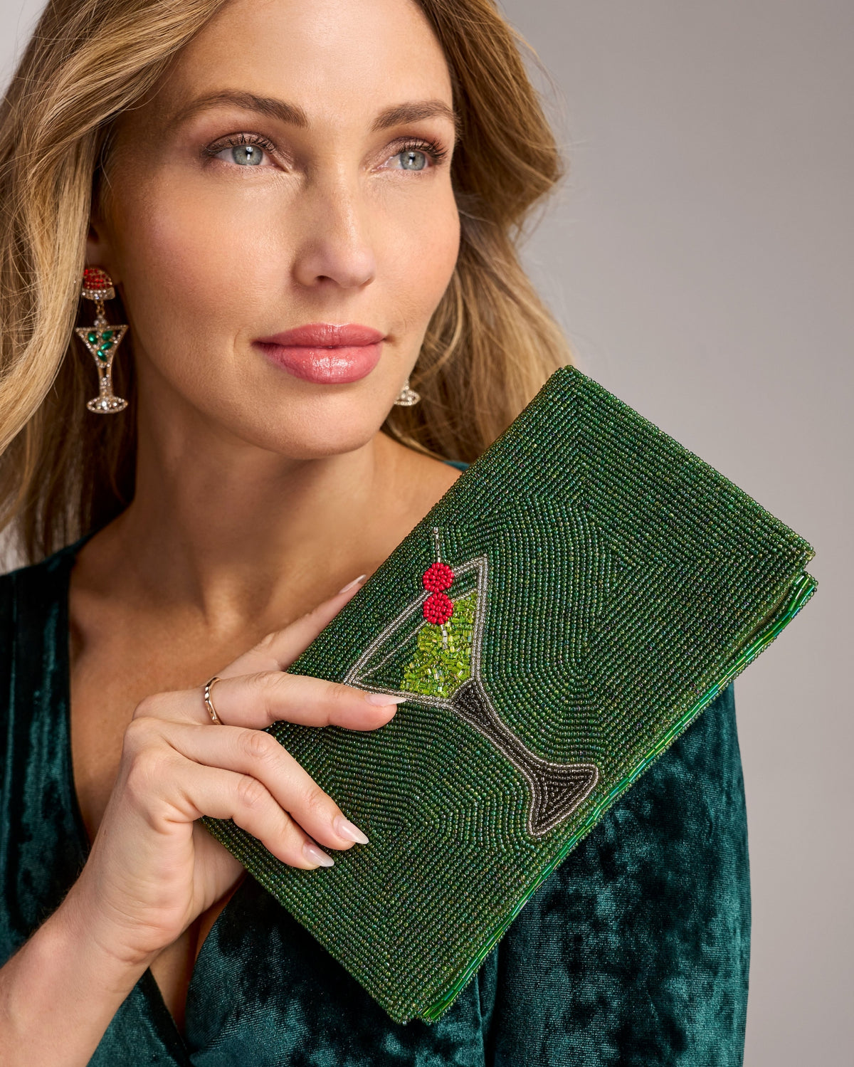 Festive Martini Clutch Multi