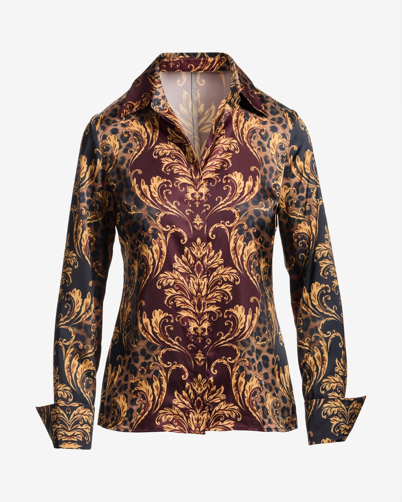 Print Sophia Charmeuse Blouse Alexia Animal