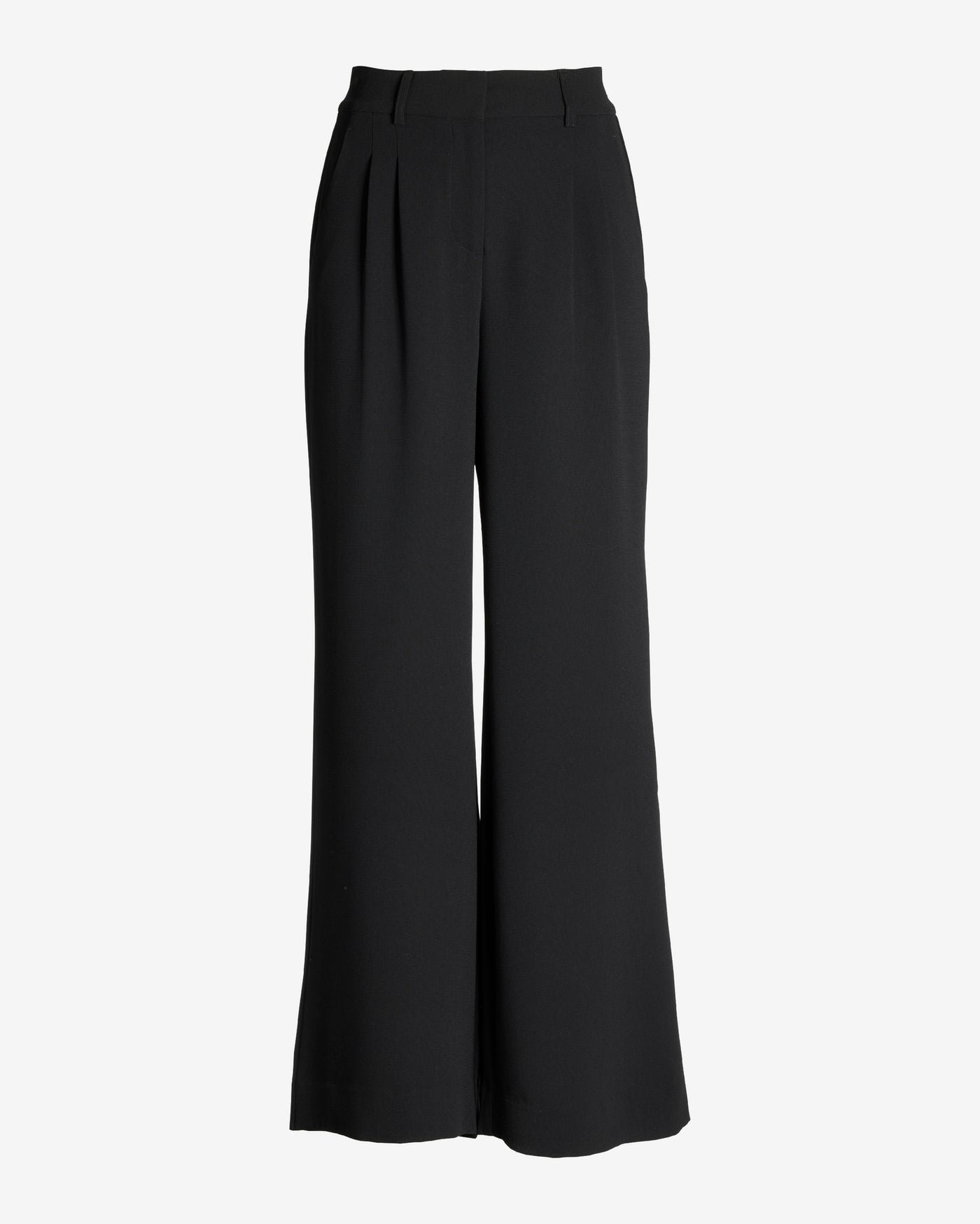Malibu Wide Leg Effortless Drape Trouser Pant Black