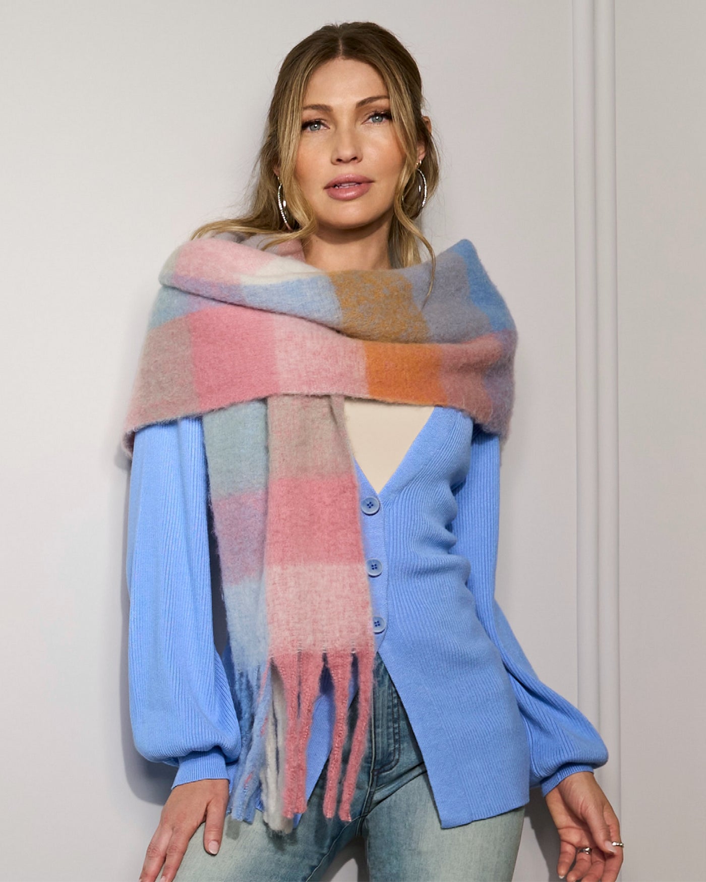 Winter Pastel Scarf Multi