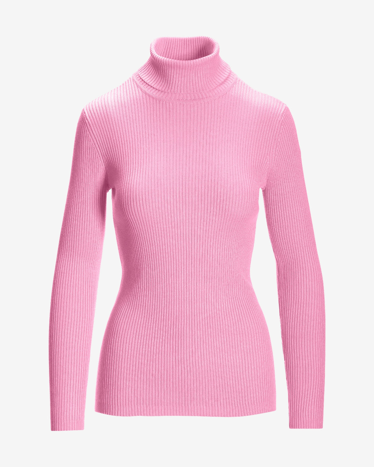 Ribbed Turtleneck Sweater Sweet Lilac