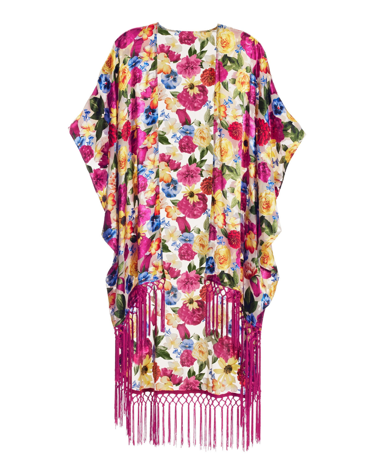 Novelty Fringe Kimono Jacket Multi