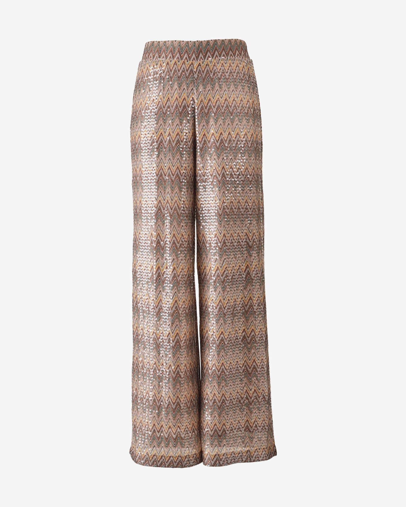 Chevron Space Dye Sequin Palazzo Pant Multi
