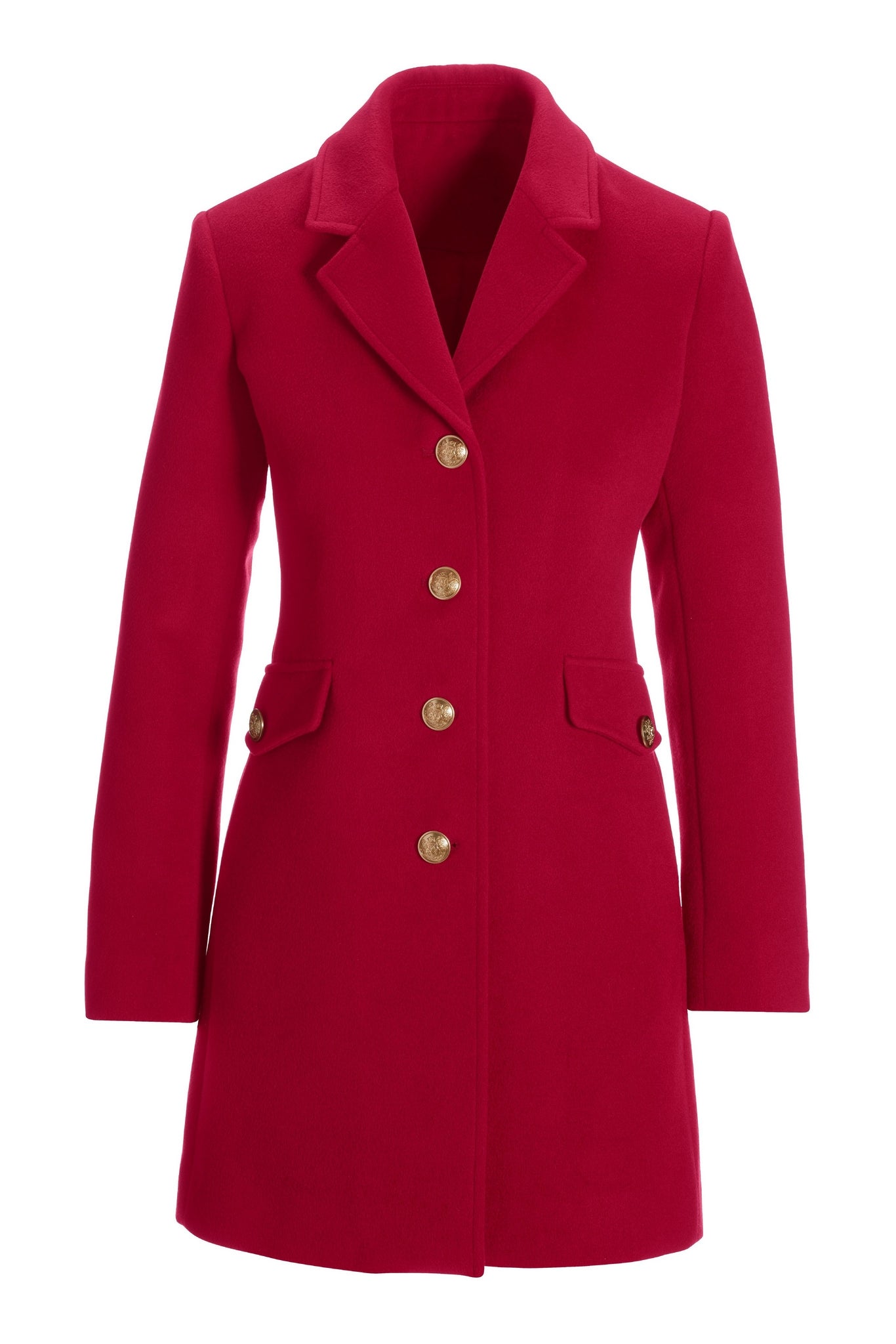 Classic Tailored Coat Red