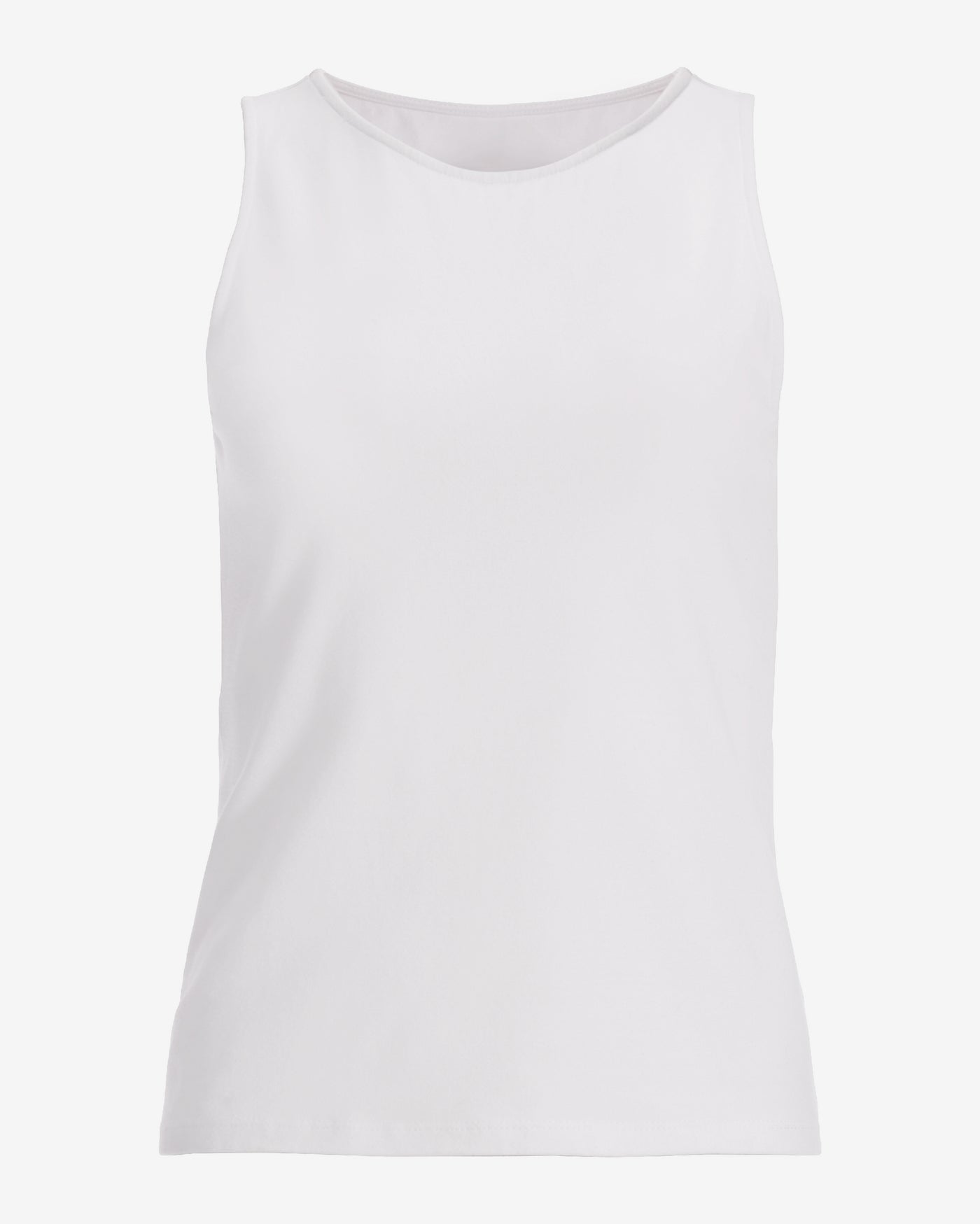 So Sexy High Neck Tank Knit Top White