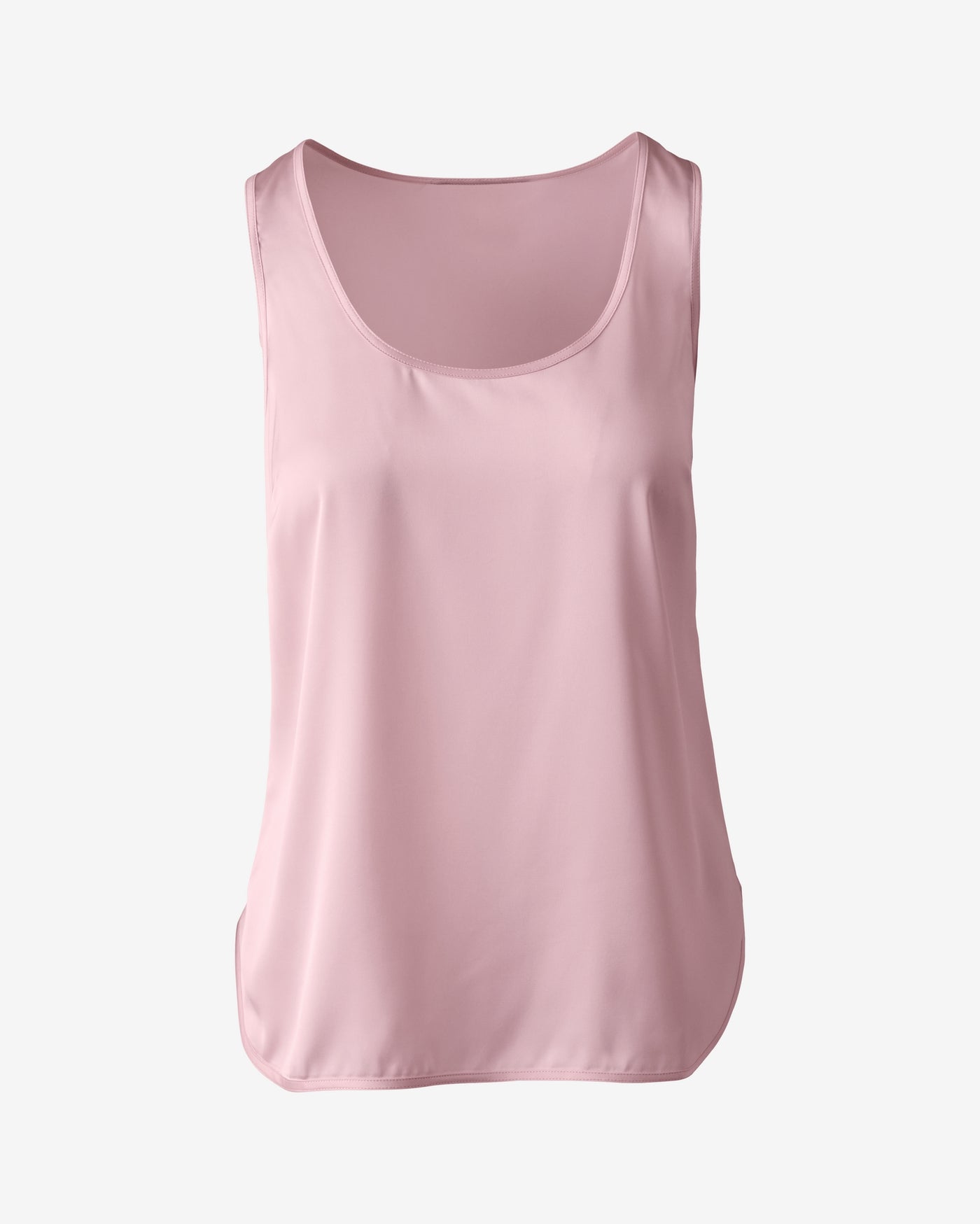 Samantha Scoop Neck Charmeuse Blouse Ballerina