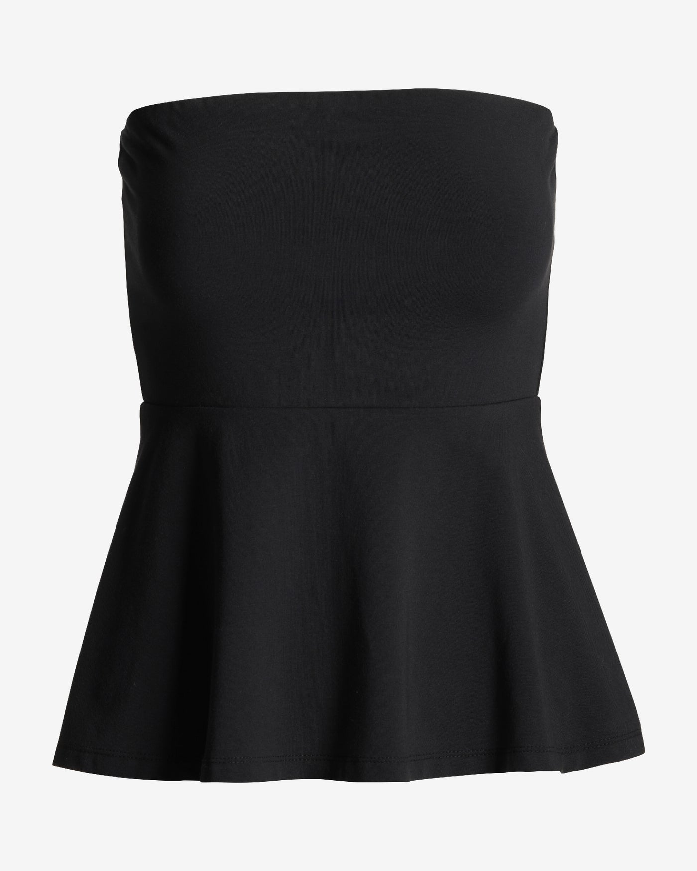 So Sexy Peplum Tube Top Proper Black