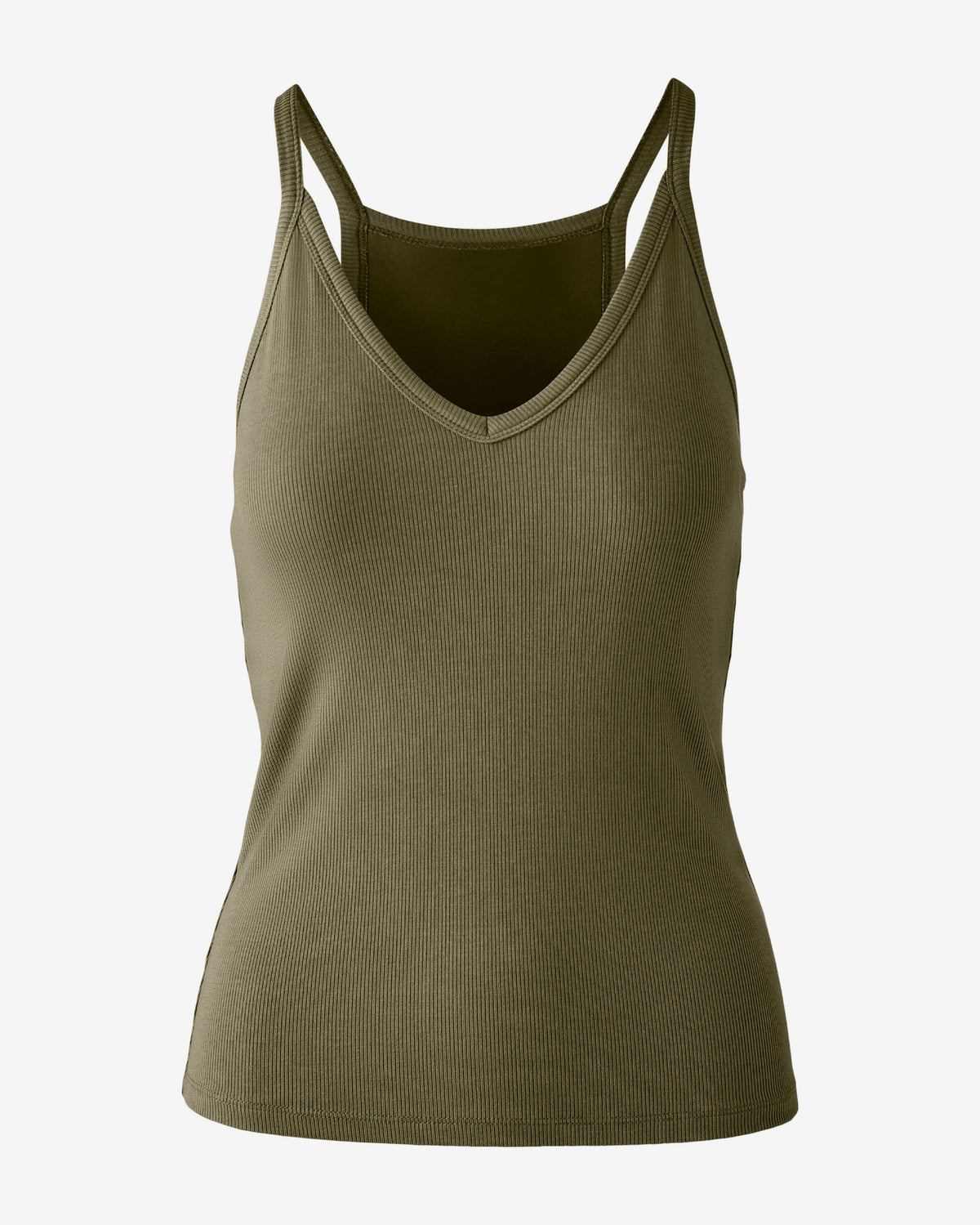 So Essential V-Neck Racer Back Knit Tank Capulet Olive