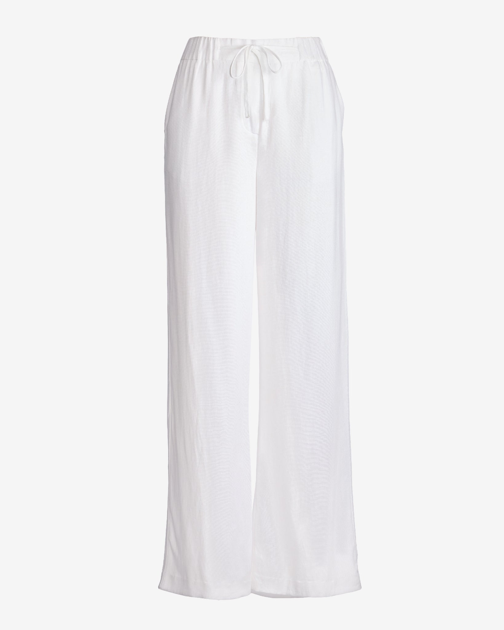 パンツ Mm Studio White Linen Garibo Wide-Leg Pant 040324_monrow_spsu_ecomm0445co