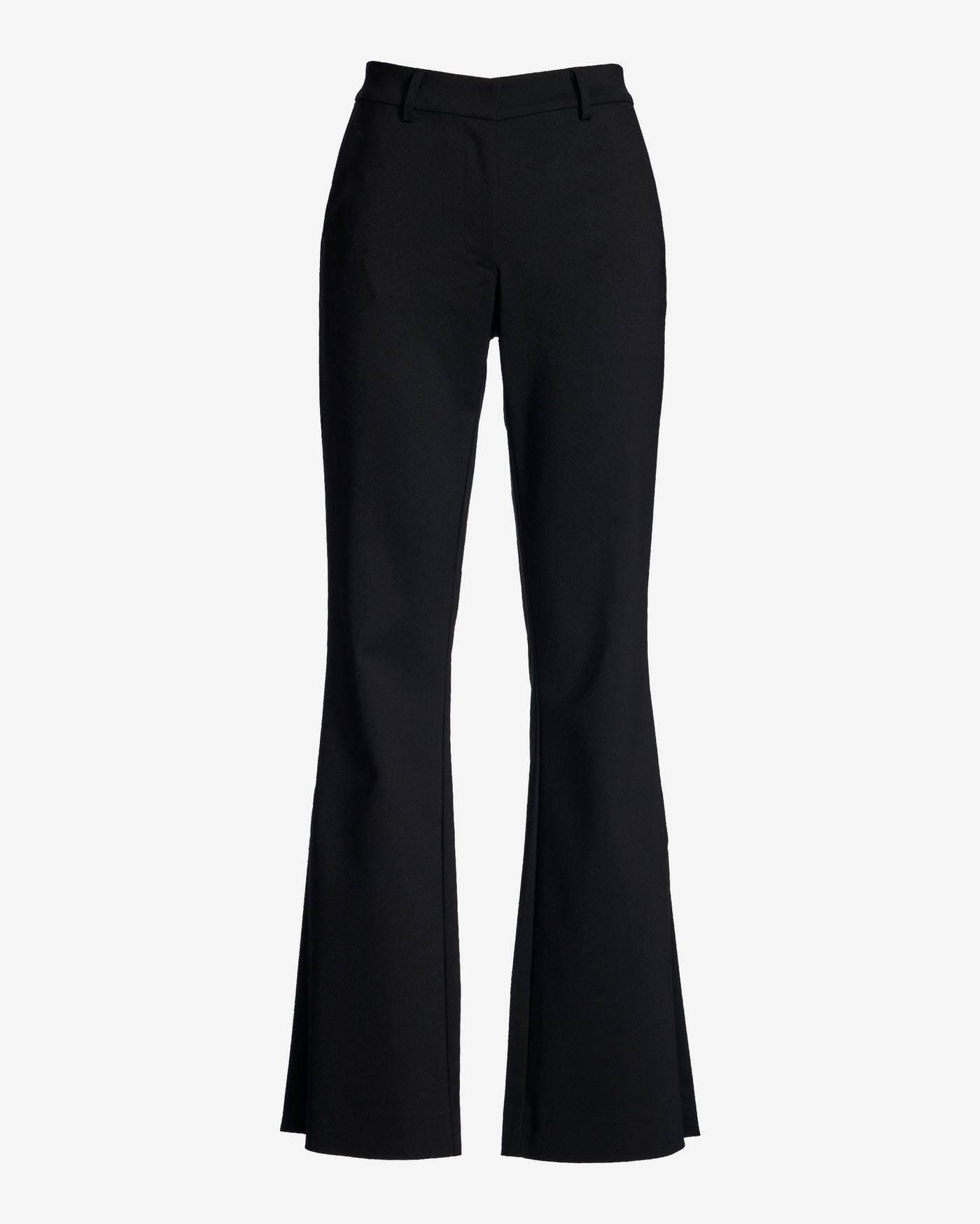 Monterey Modern Bootcut Side-Slit Trouser Pant Black