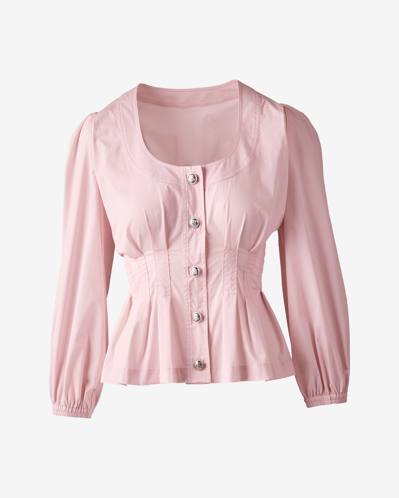 Pleated Poplin Blouse Ballerina