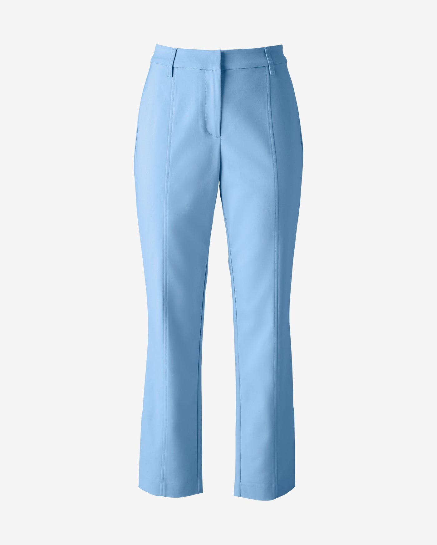 Newport Modern Slim Straight Side Slit Trouser Pant Blue Bell