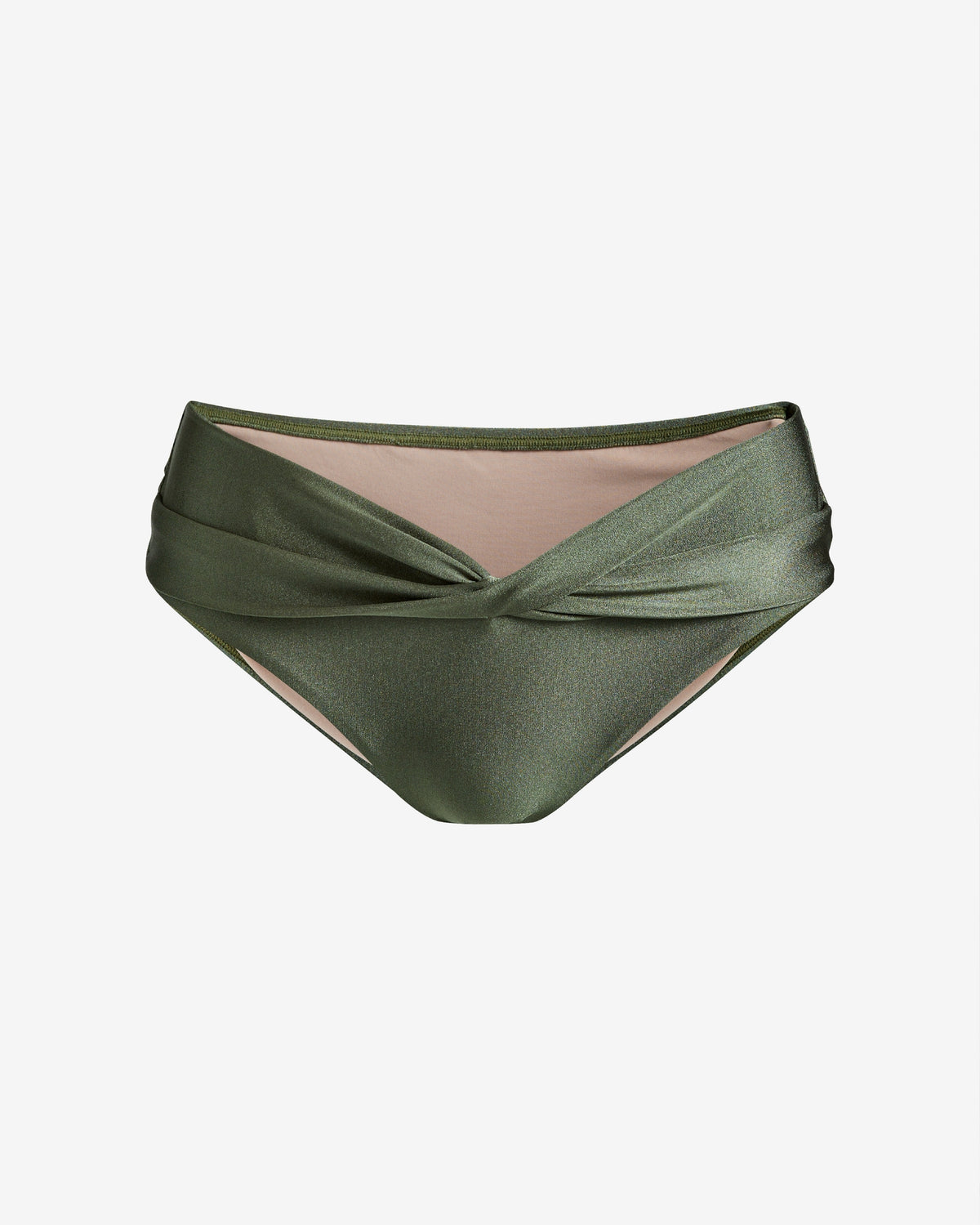 PQ Swim x Boston Proper Cross Front Bikini Bottom Olive
