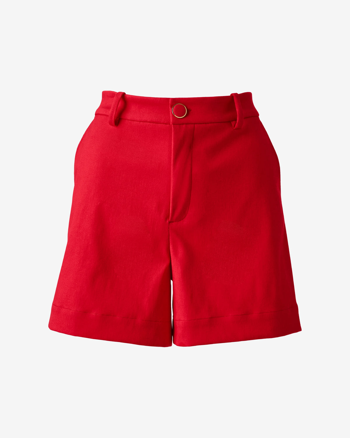 Relaxed Twill Short Tomato Red