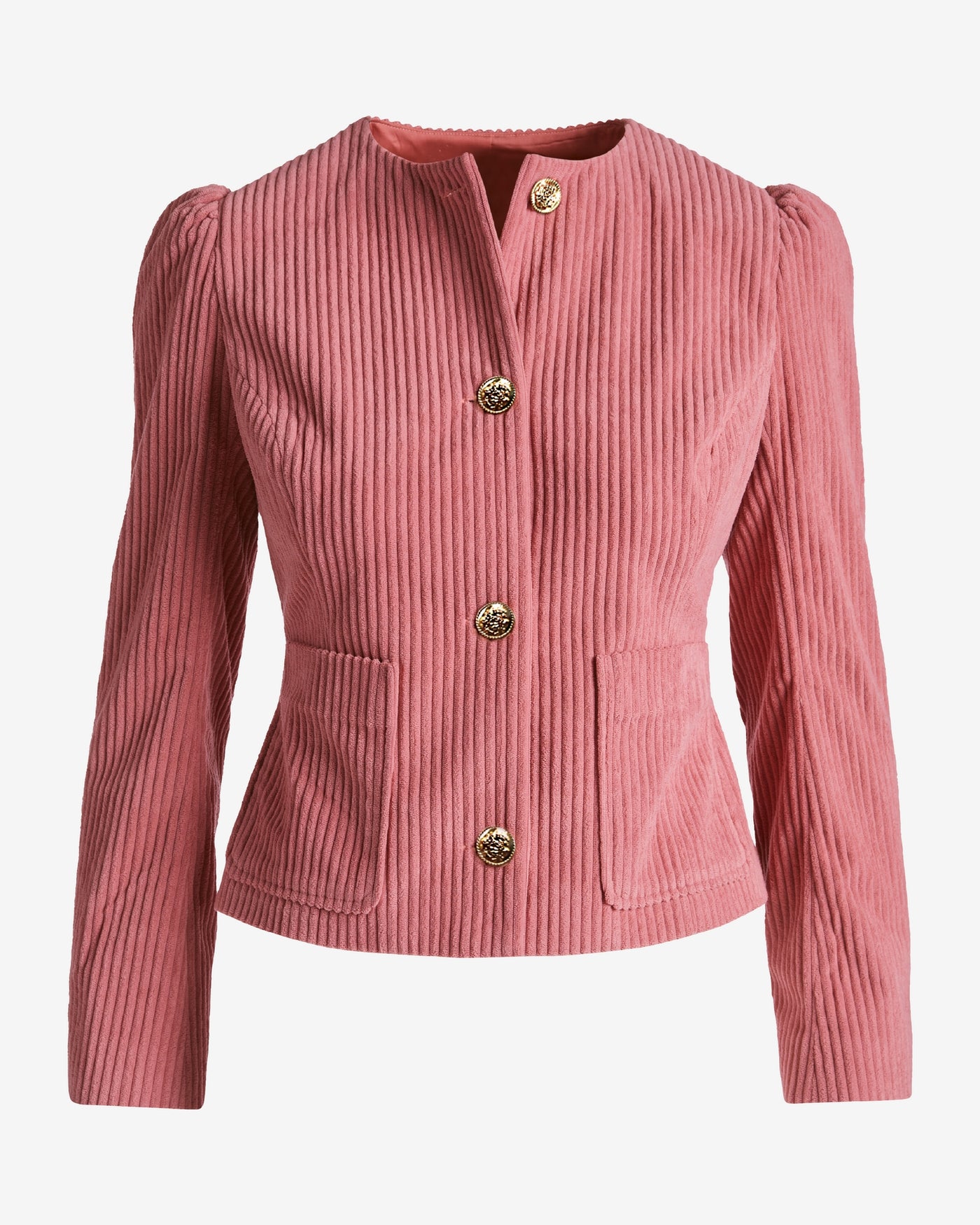 Chic Corduroy Lady Jacket Rose Tan