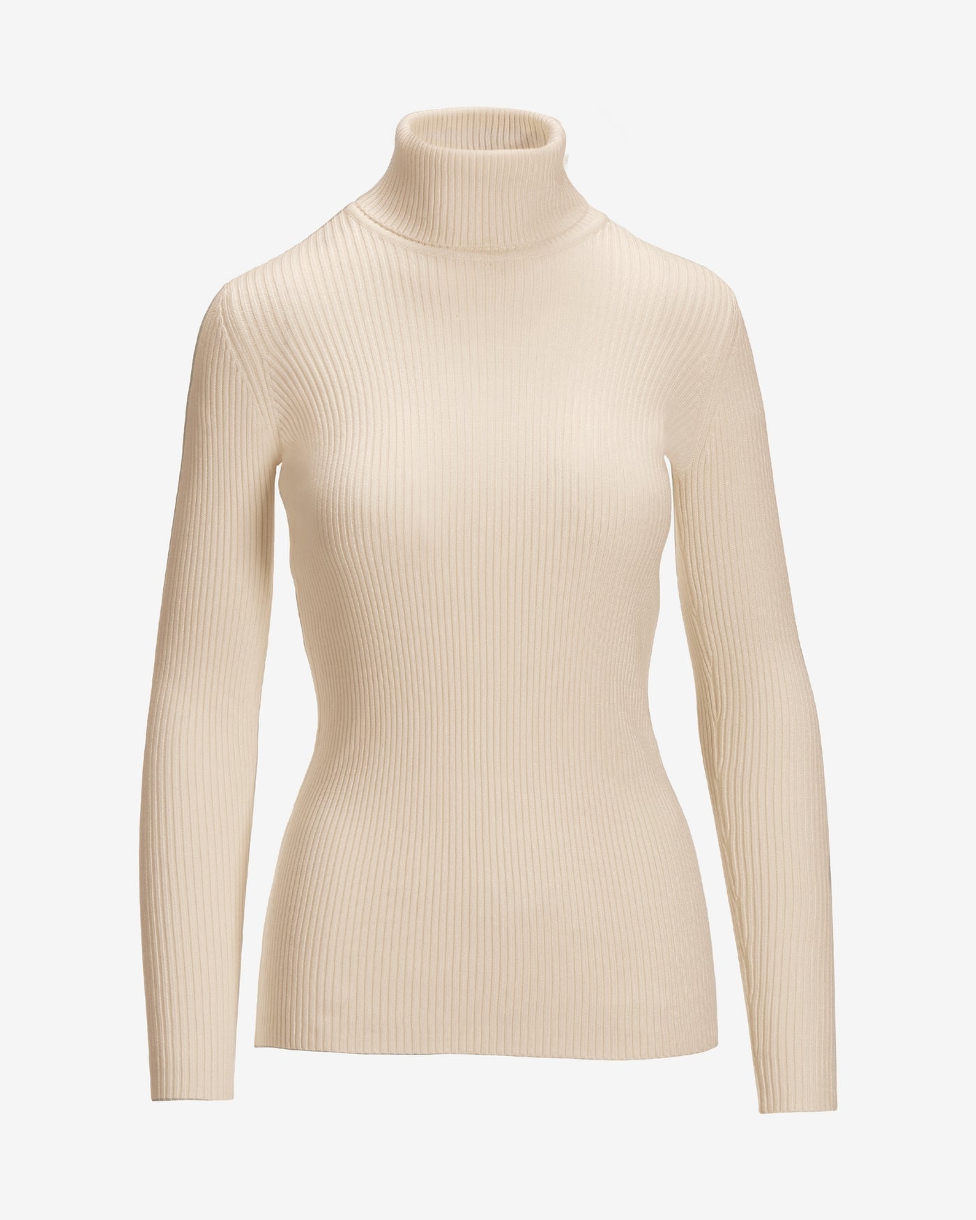 Ribbed Turtleneck Sweater Sandshell
