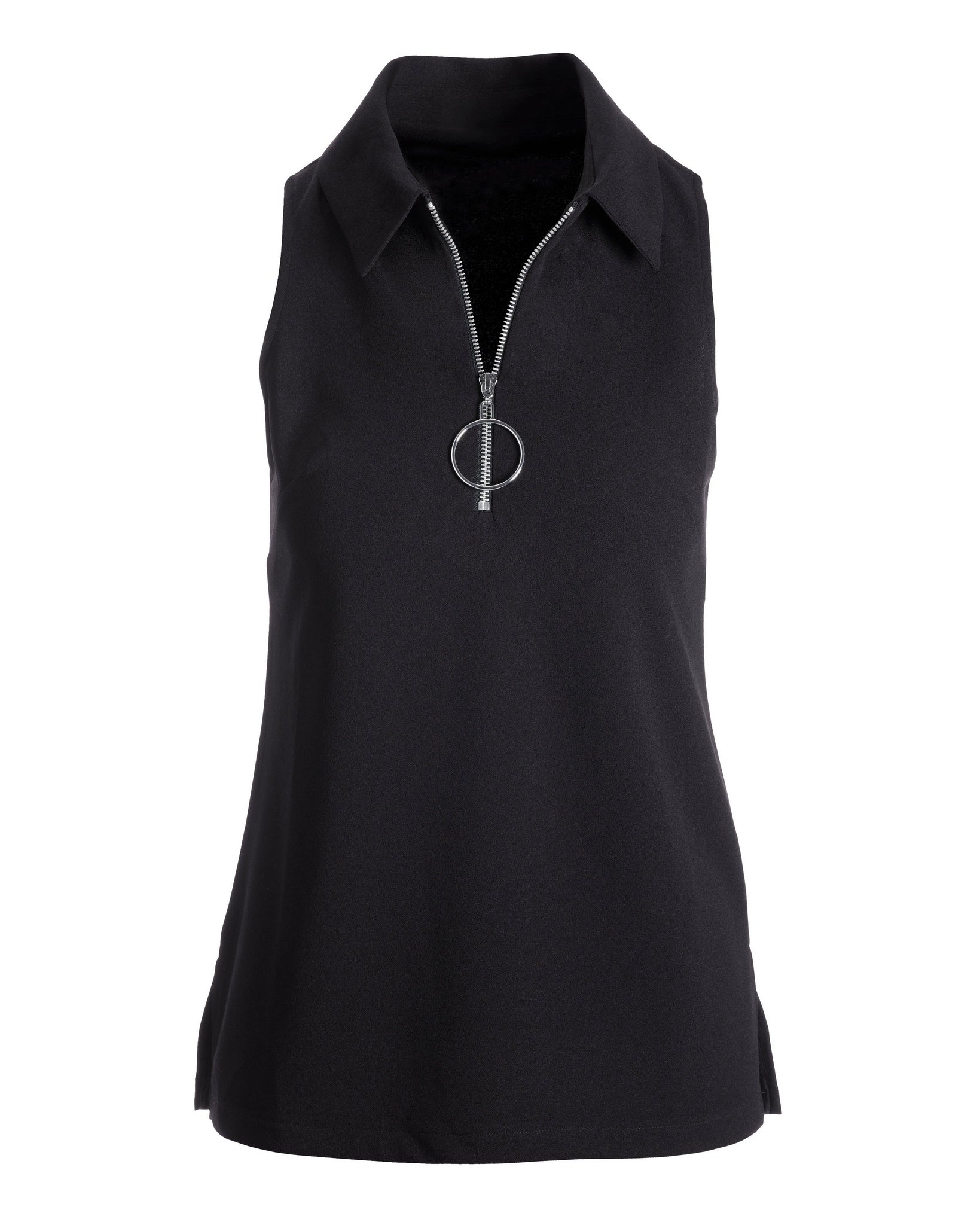 トップス [OUNCE] collar half knit b3c27f0027ce6ce04e7344ef165bc7