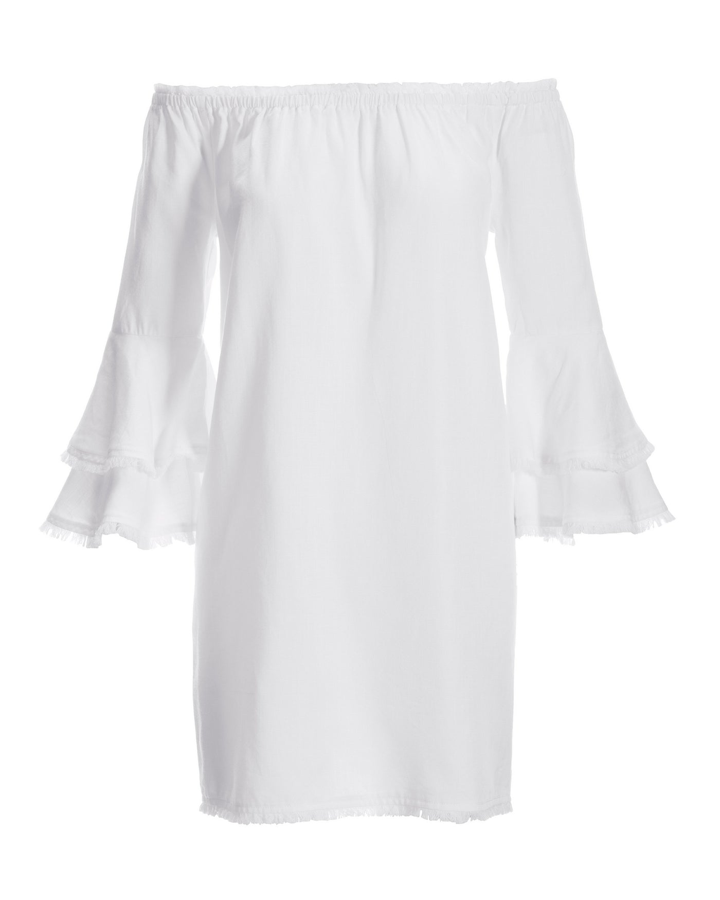 Tencel OTS Dress White