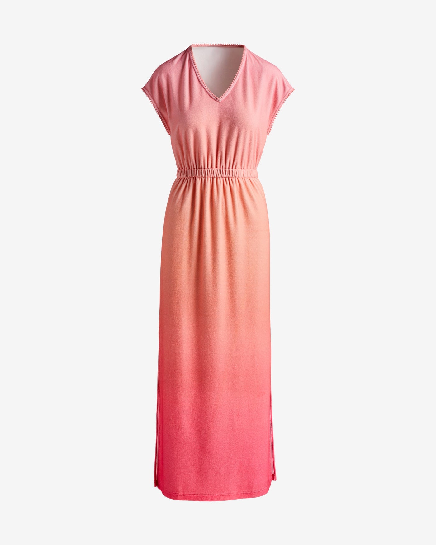 Ombre Beach Terry Cinched Maxi Dress Del Sol Ombre