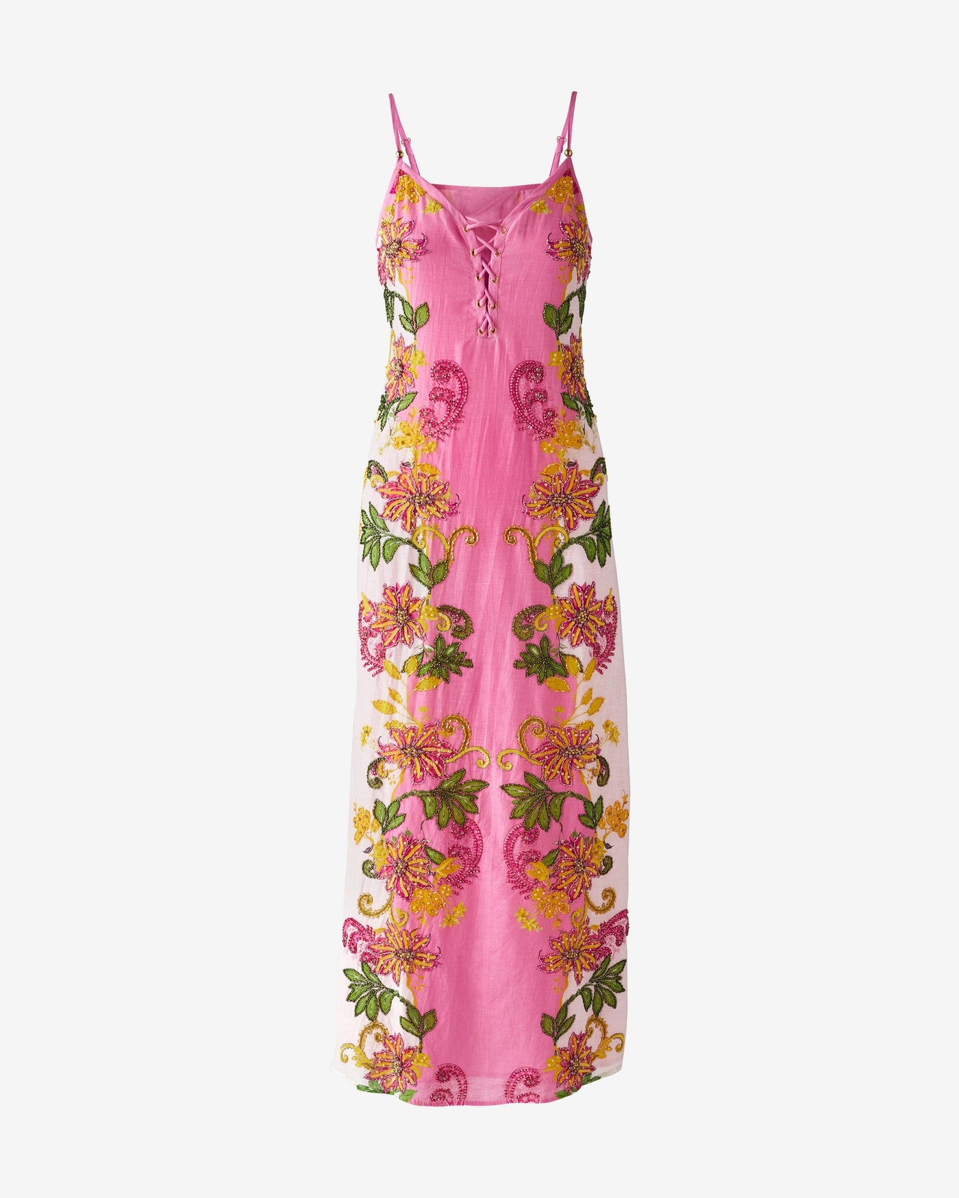 Maxi Slip Dress Embellished Garden