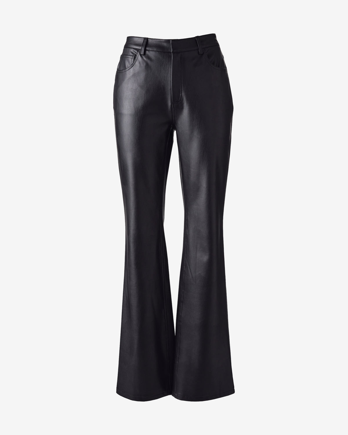 Monterey High Rise Faux Leather Trouser Proper Black