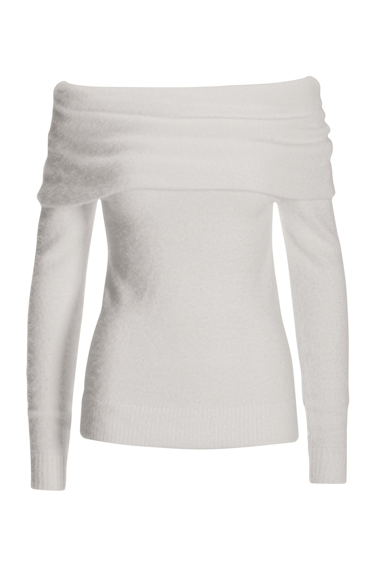 Plush Slouchy LS Sweater Off White