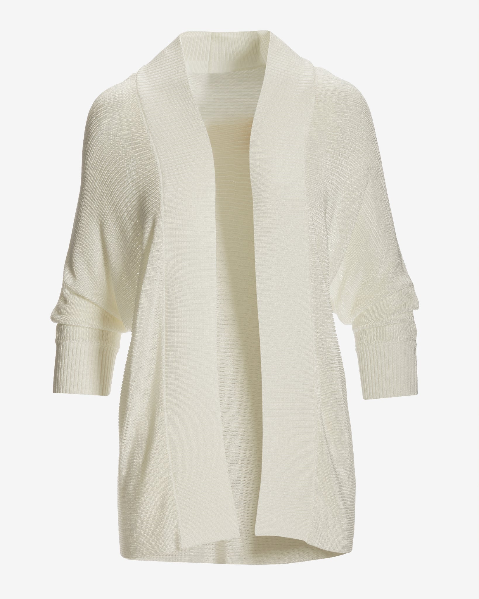 ★BORN SLIPPY★ Cloudy Ribbed ShortSleeve Cardigan White Long Sleeve Cardigan – Calle Del Mar