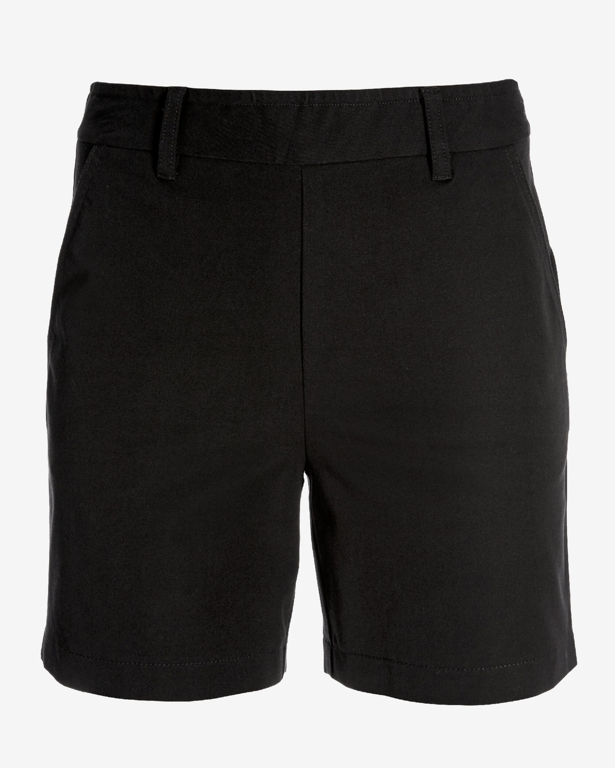 Twill Pull-On Five-Inch Short Black