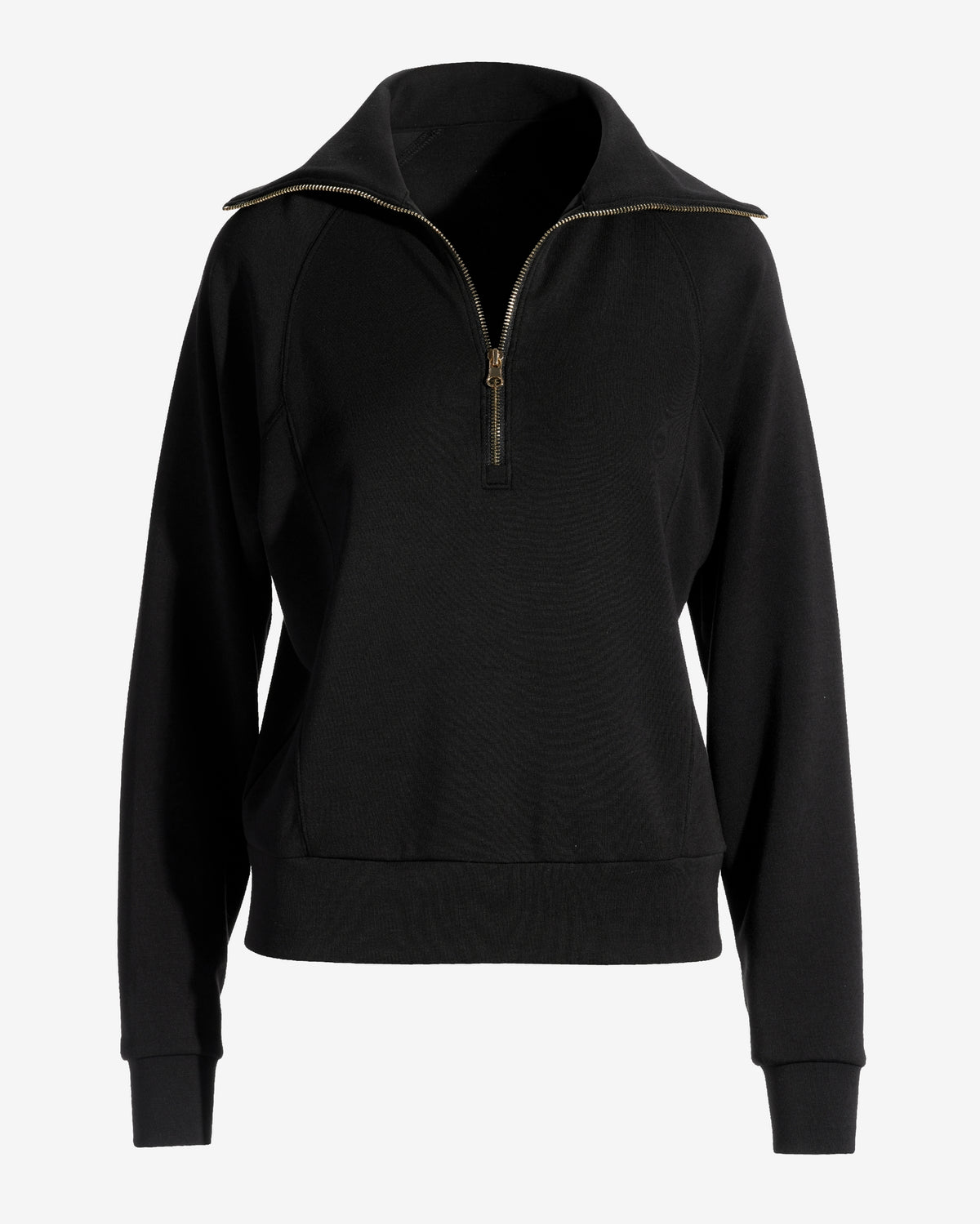 Luxe Lounge Half Zip Sweatshirt Black