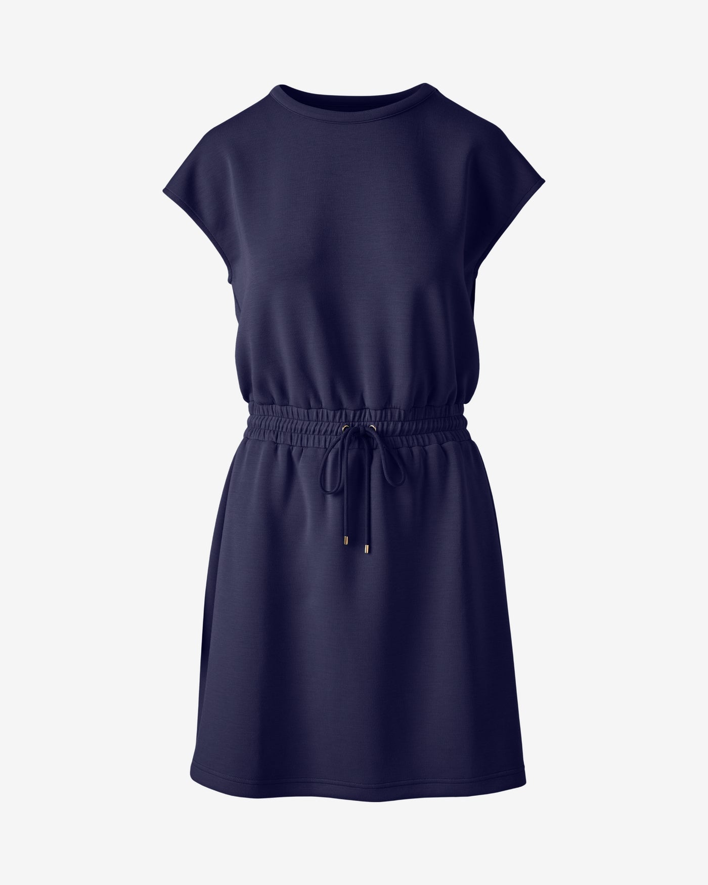 Luxe Lounge Drop Shoulder Blouson Dress Navy