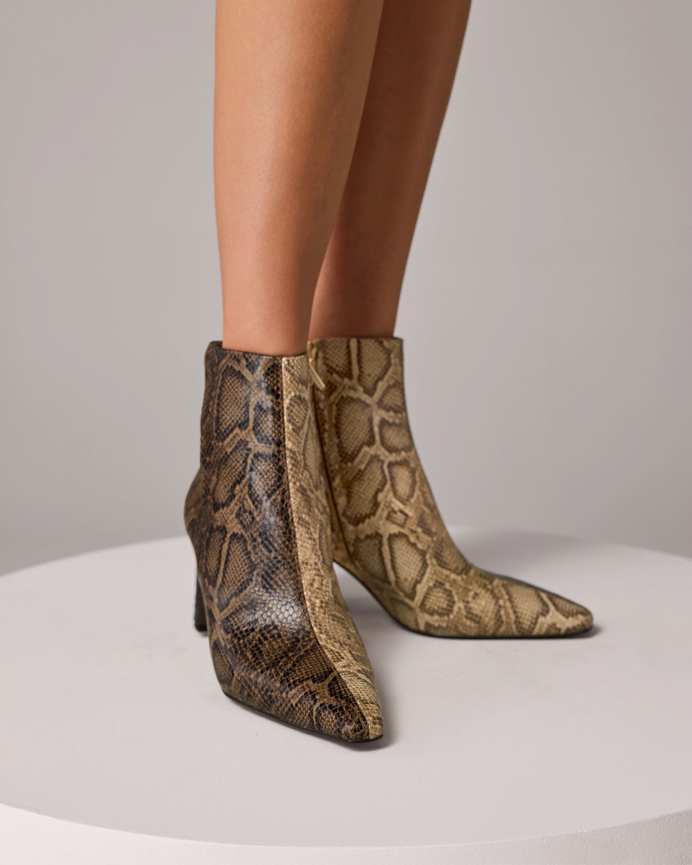 Block Heel Bootie Multi
