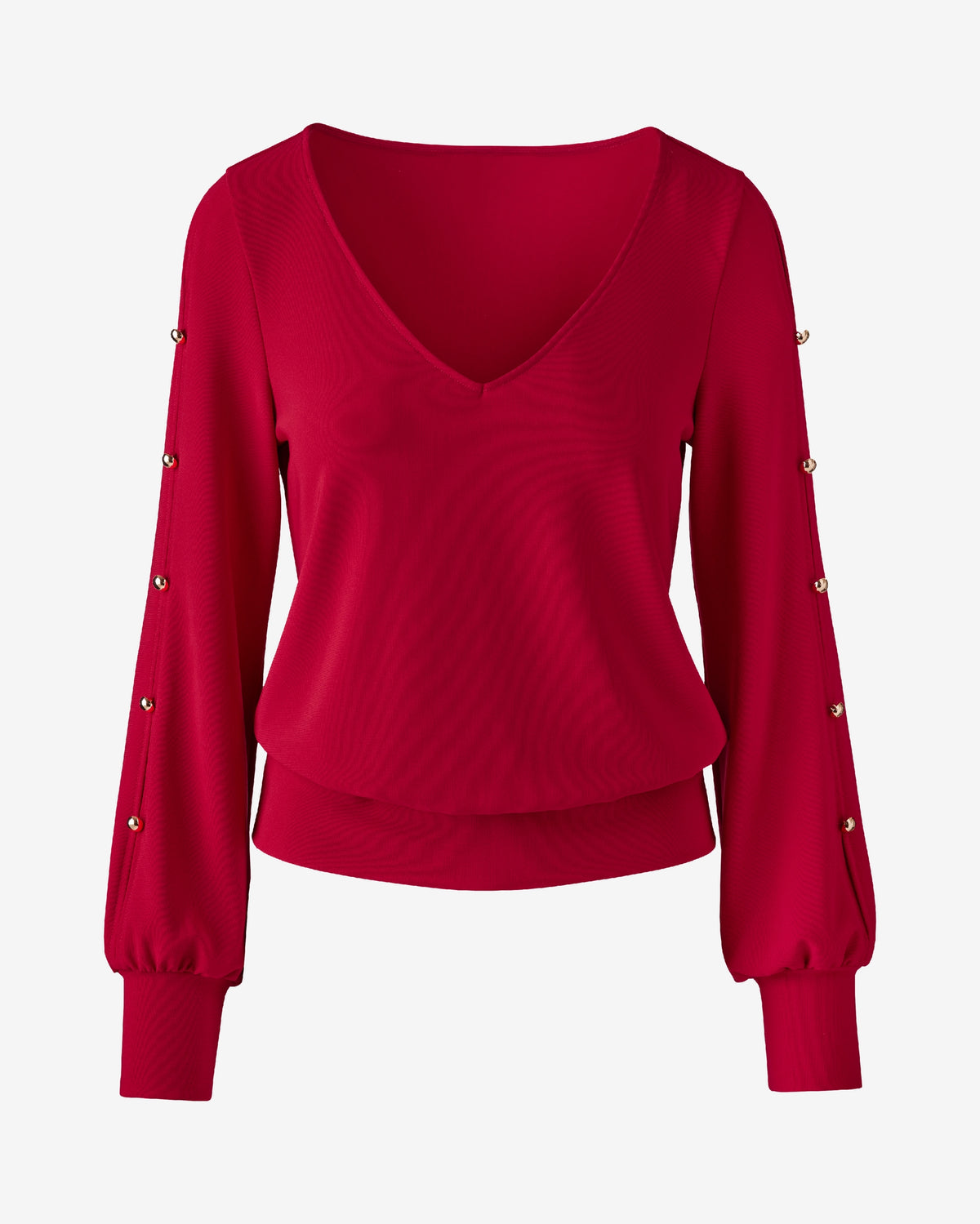 Beyond Travel Split Sleeve V Neck Top French Kiss