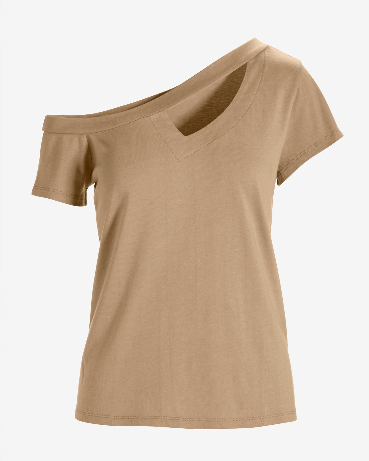 Slouchy Cut Out Knit Top Sesame