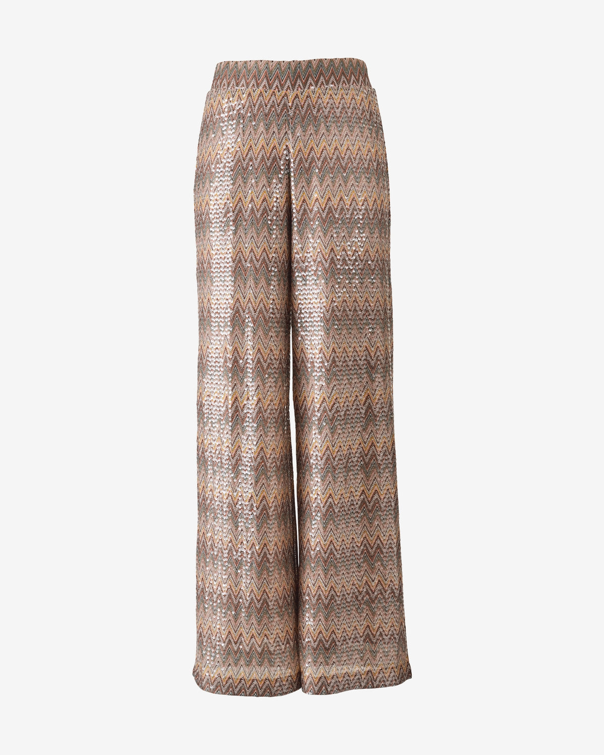 Chevron Space Dye Sequin Palazzo Pant Multi
