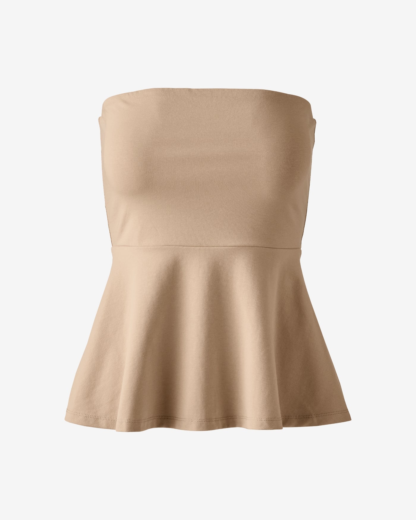 So Sexy Peplum Tube Top Sesame
