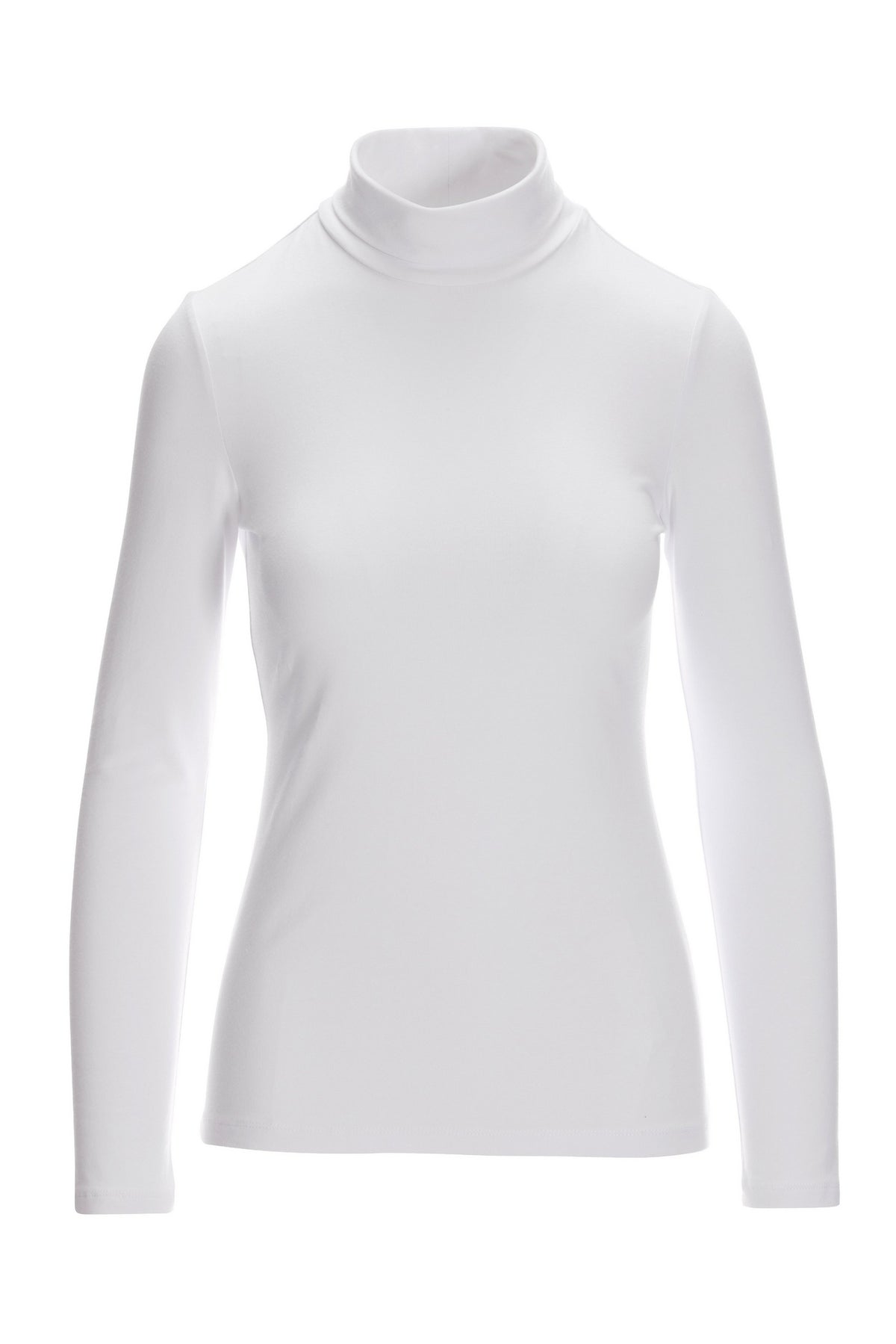 So Sexy Turtleneck Knit Top White