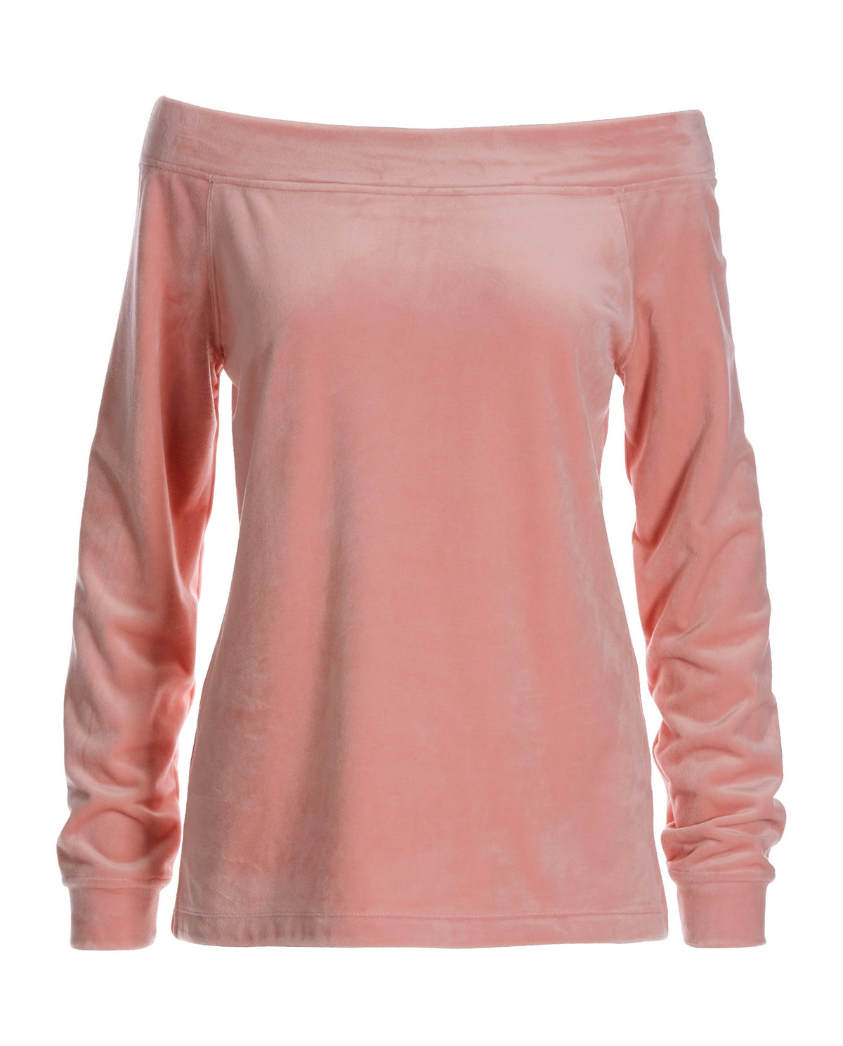 Slouchy Velour Sweatshirt Pink Icing