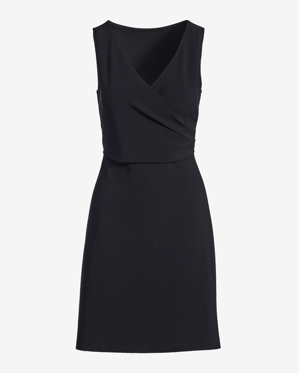 Beyond Travel Cross Front Dress Jet Black