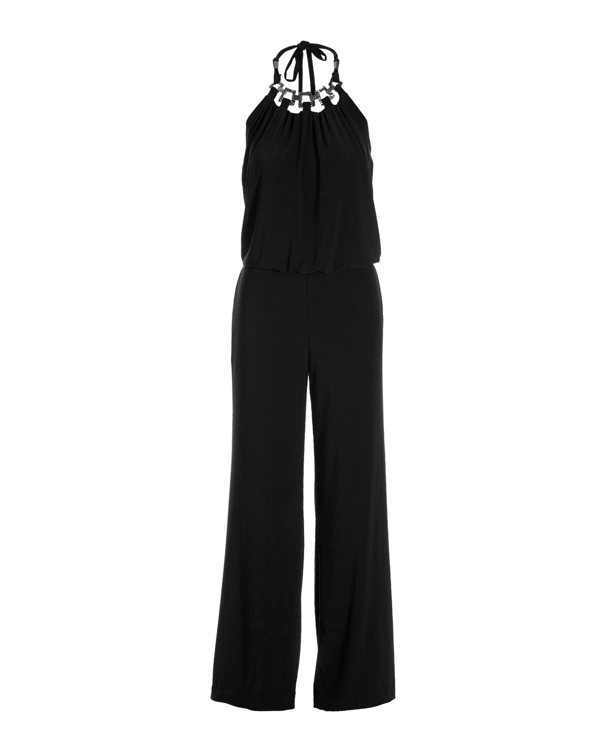 Hardware high neck jumpsuit Black