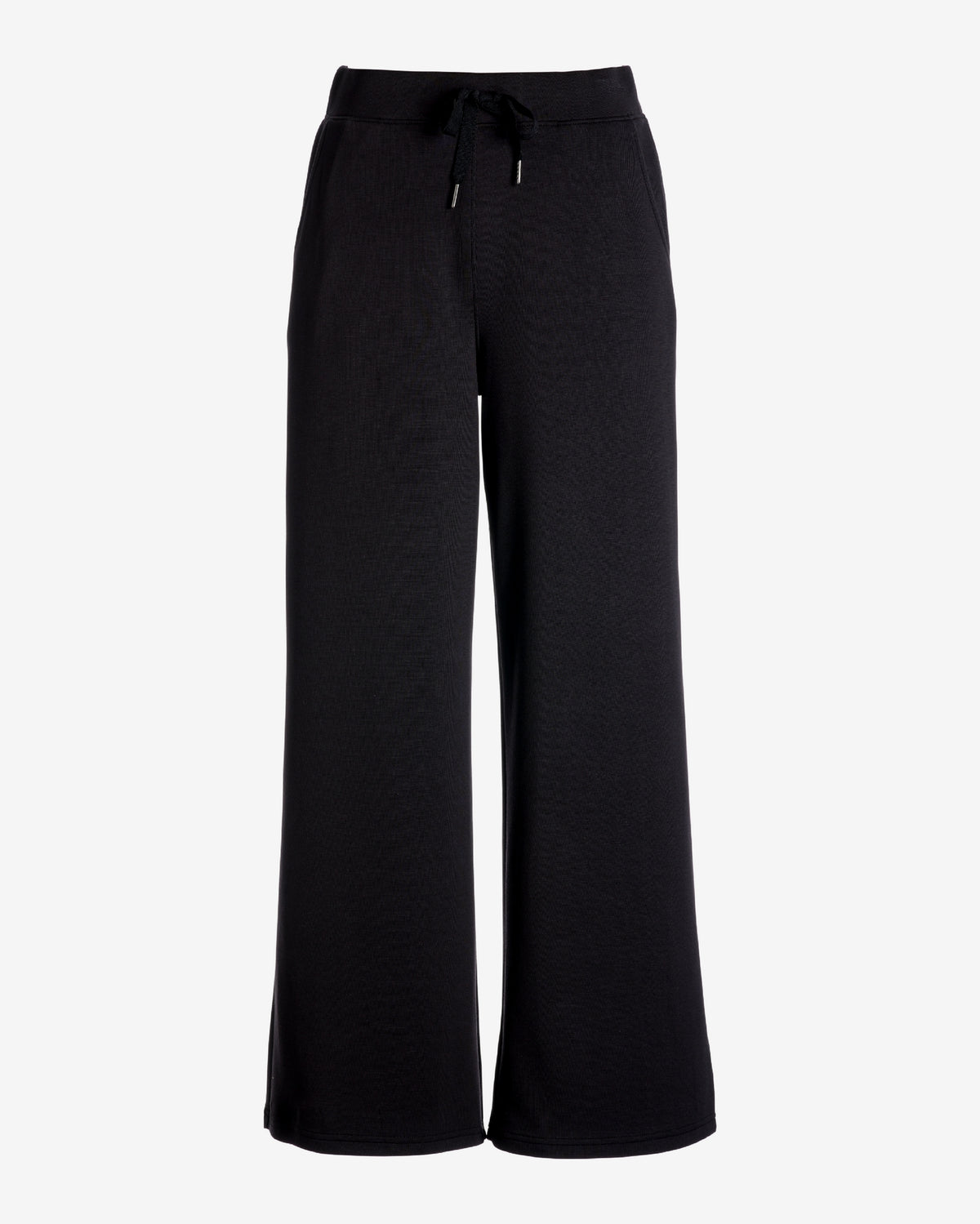 Luxe Lounge Drawstring Wide Leg Pant Black