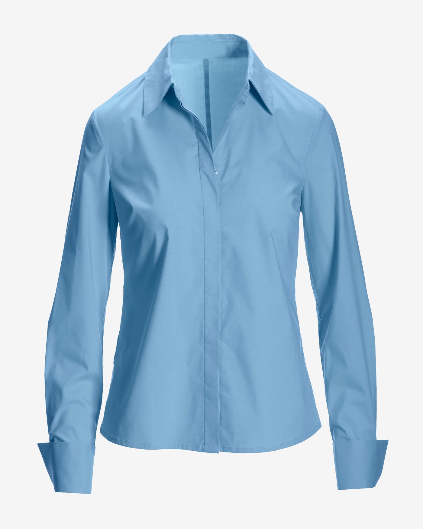 Sophia Button Up Poplin Shirt Blue Bell