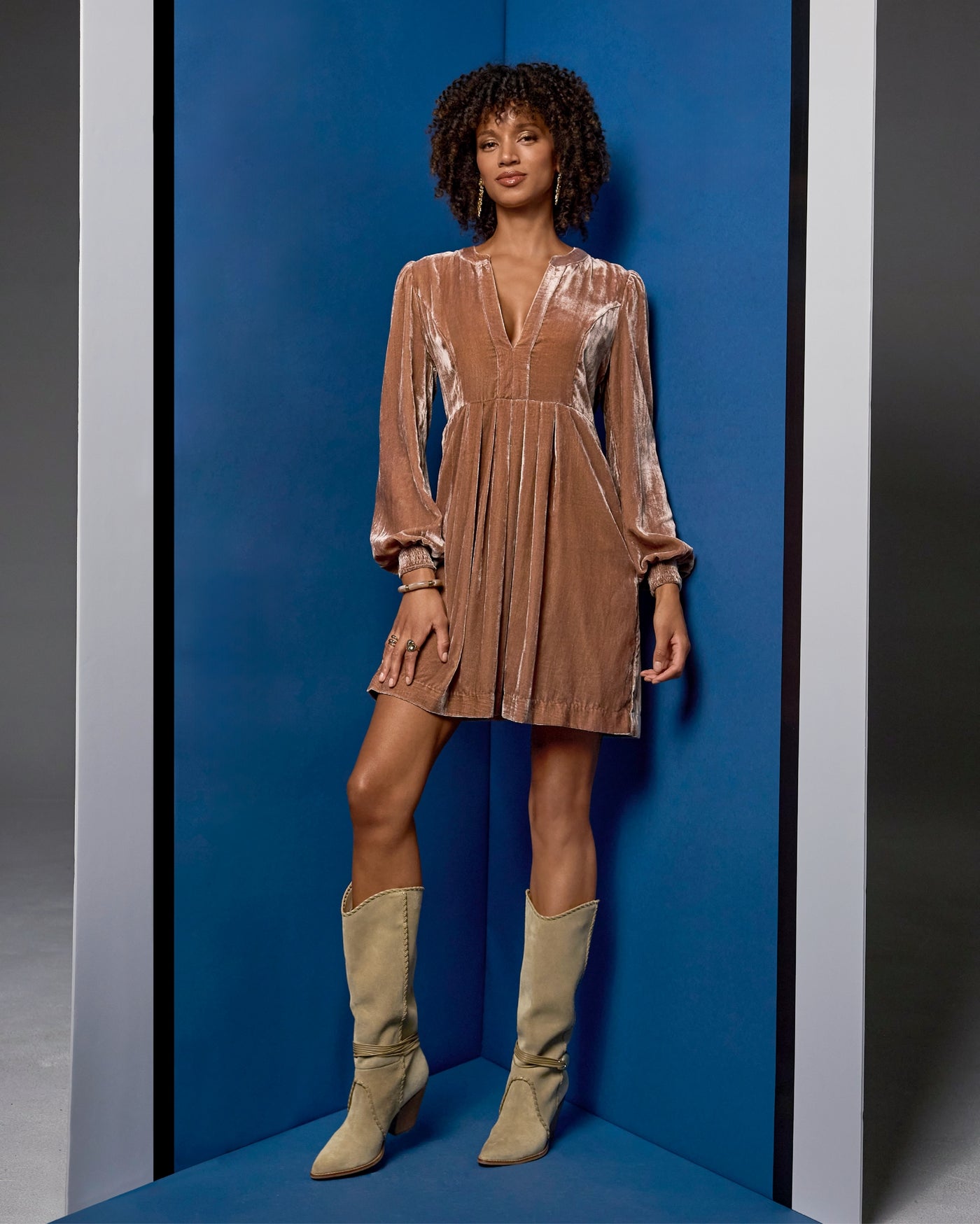 Hardware Western Boot Dark Taupe