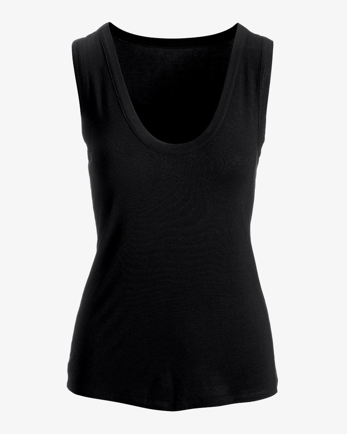 So Effortless Scoop-Neck Tank Top Black