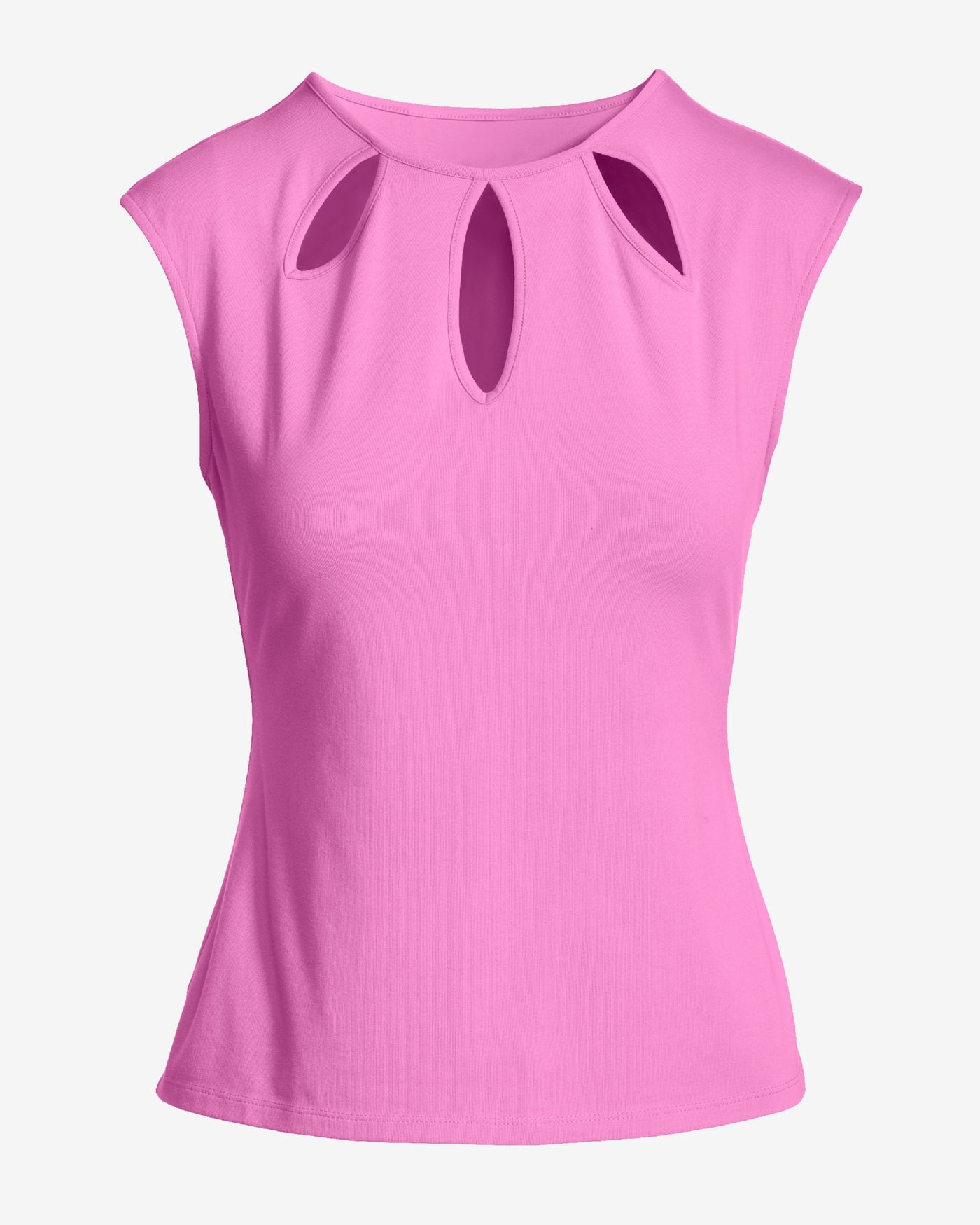 So Sexy Teardrop Cut Out Top Fuchsia Pink