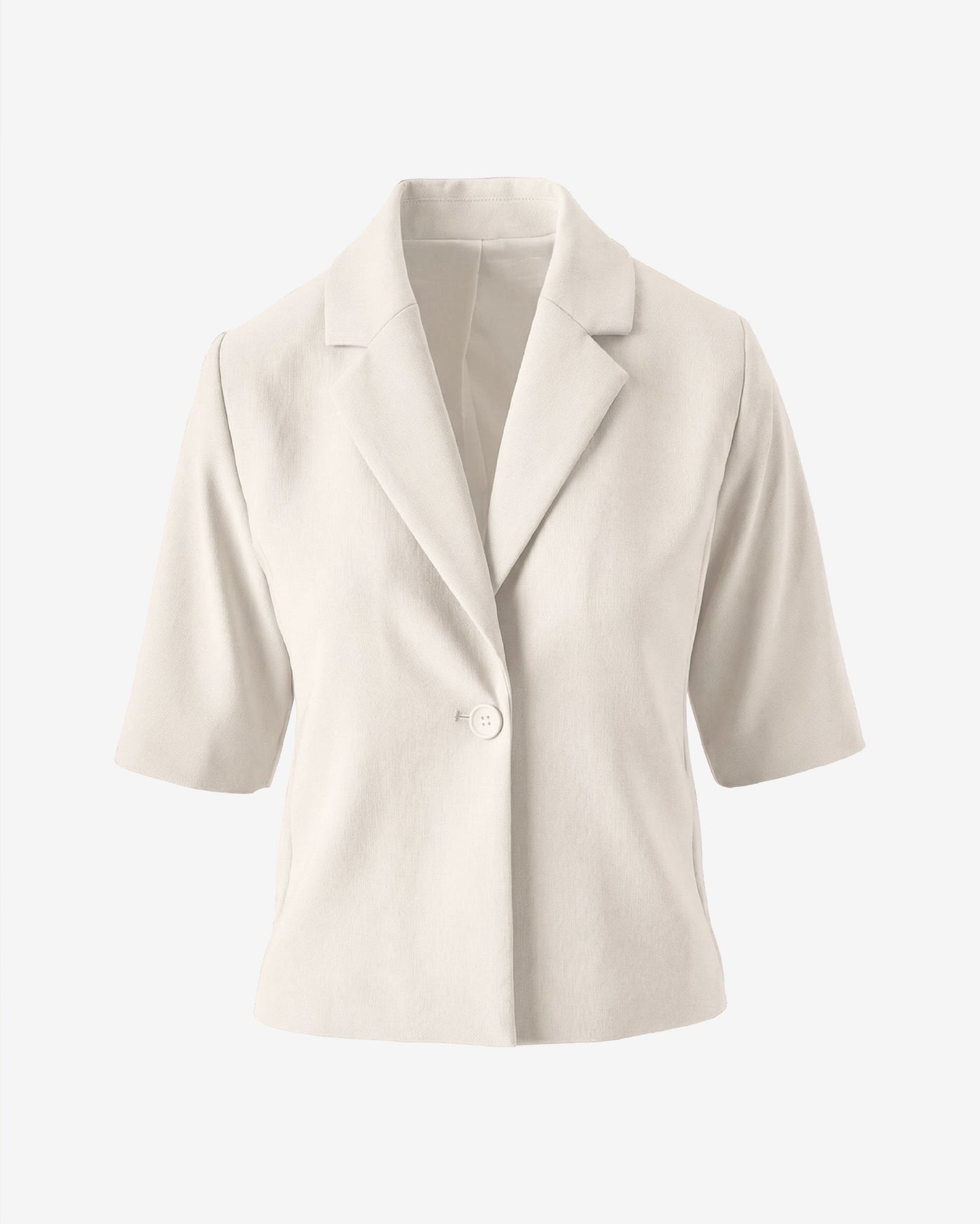 Beyond Travel Short Sleeve Blazer Ivory Coast