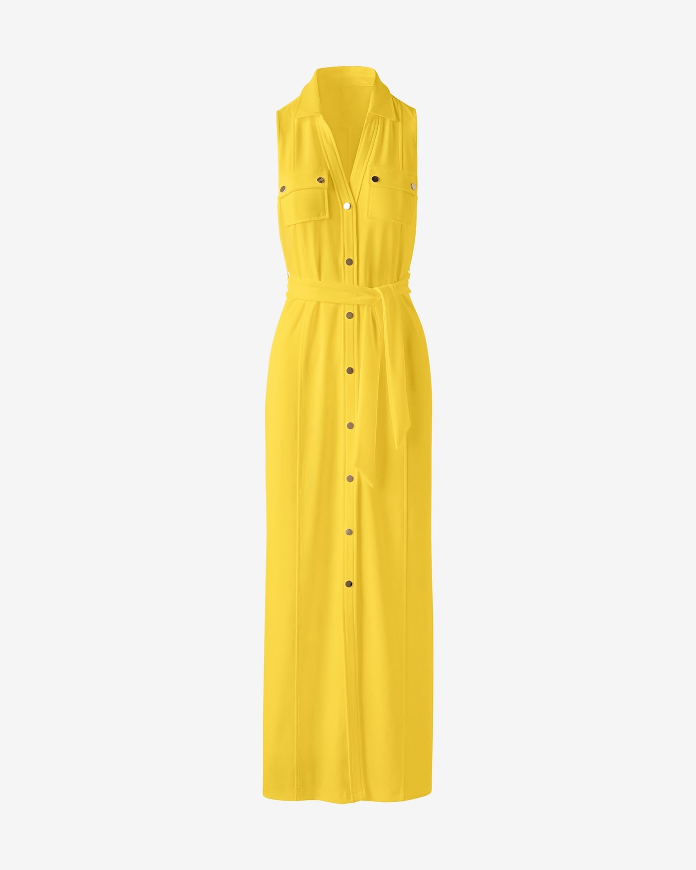 Beyond Travel Belted Maxi Dress Lemon Drop