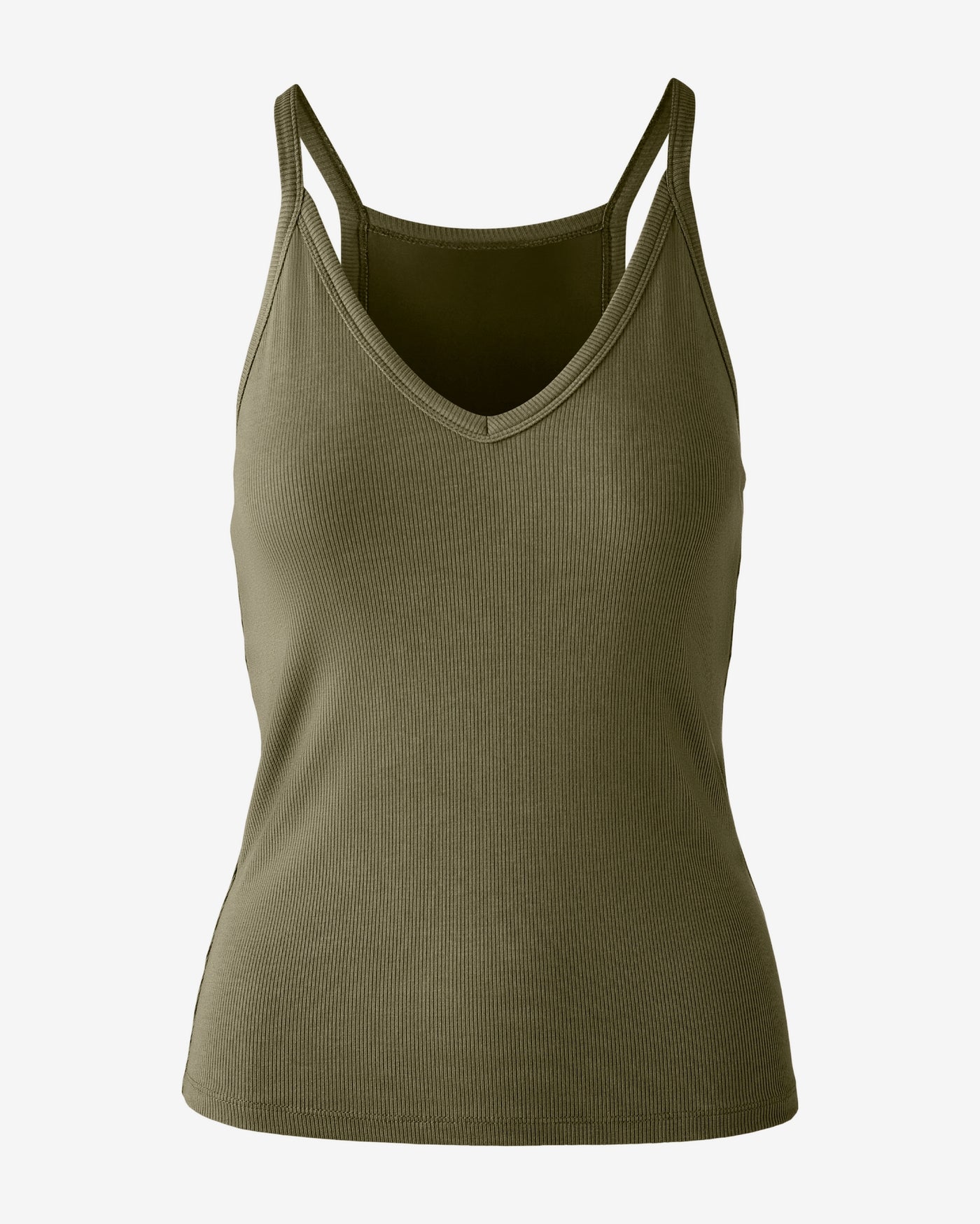 So Essential V-Neck Racer Back Knit Tank Capulet Olive